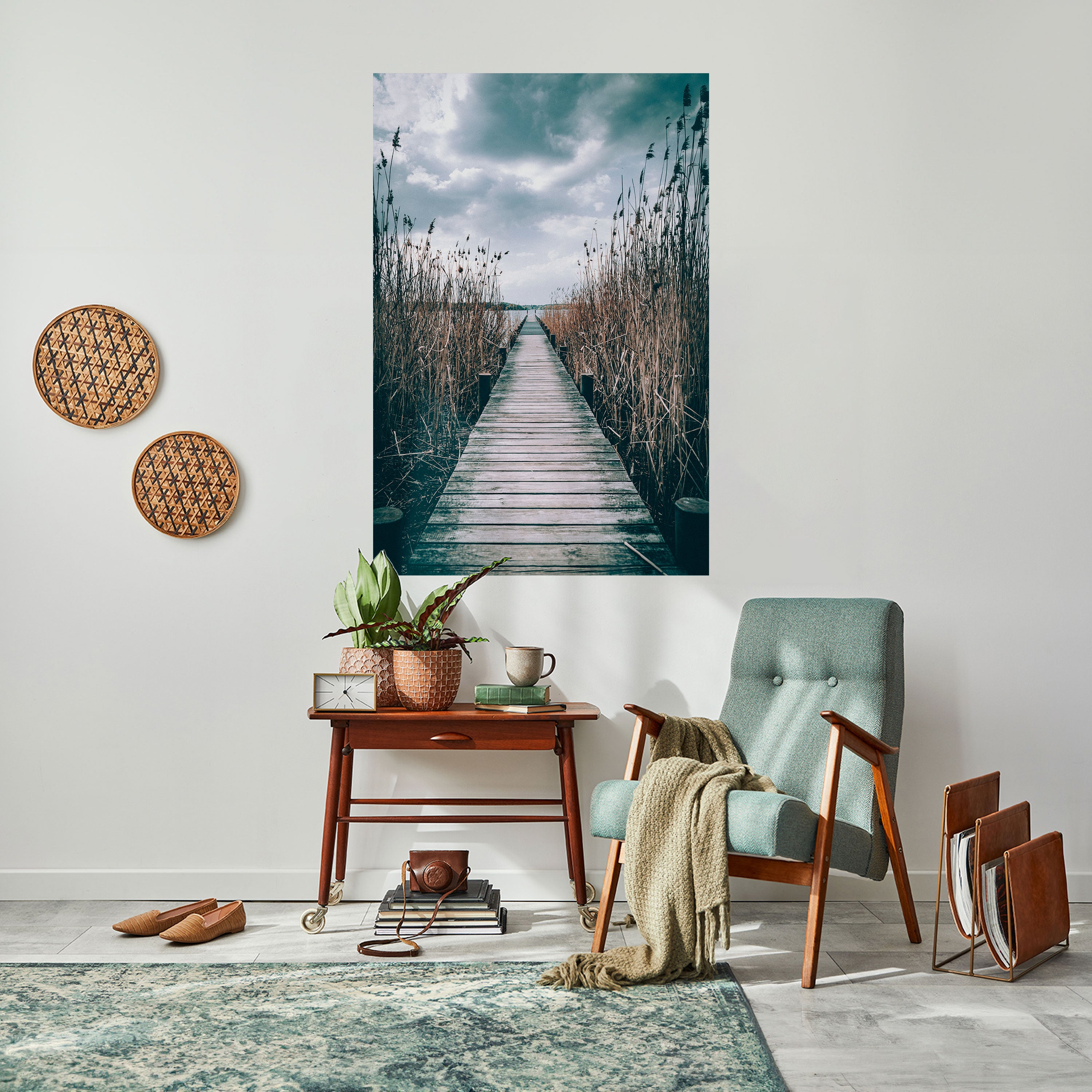 GAZE INTO STILLNESS Peel and Stick Vertical Poster