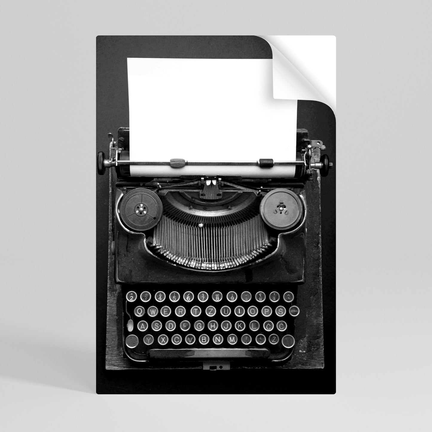TYPEWRITER SYMPHONY Peel and Stick Vertical Poster