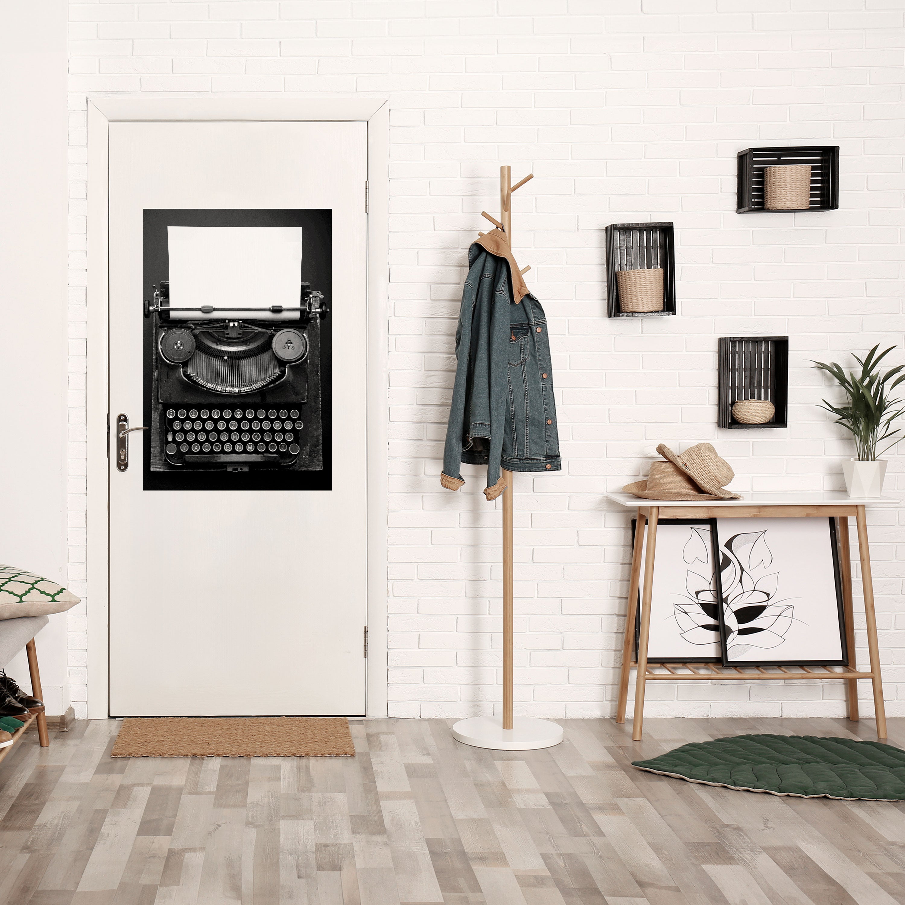 TYPEWRITER SYMPHONY Peel and Stick Vertical Poster