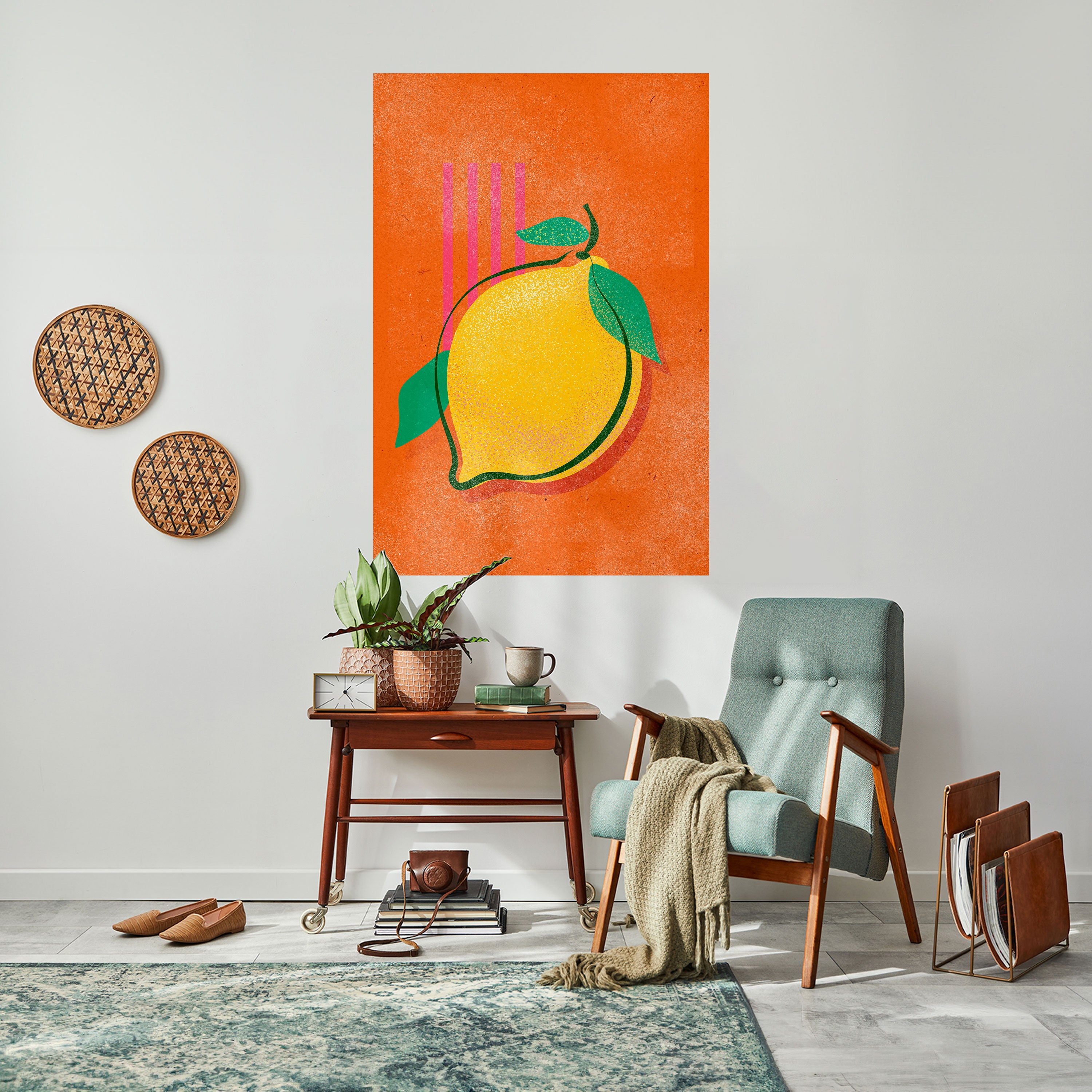 LUSCIOUS LEMON Peel and Stick Vertical Poster