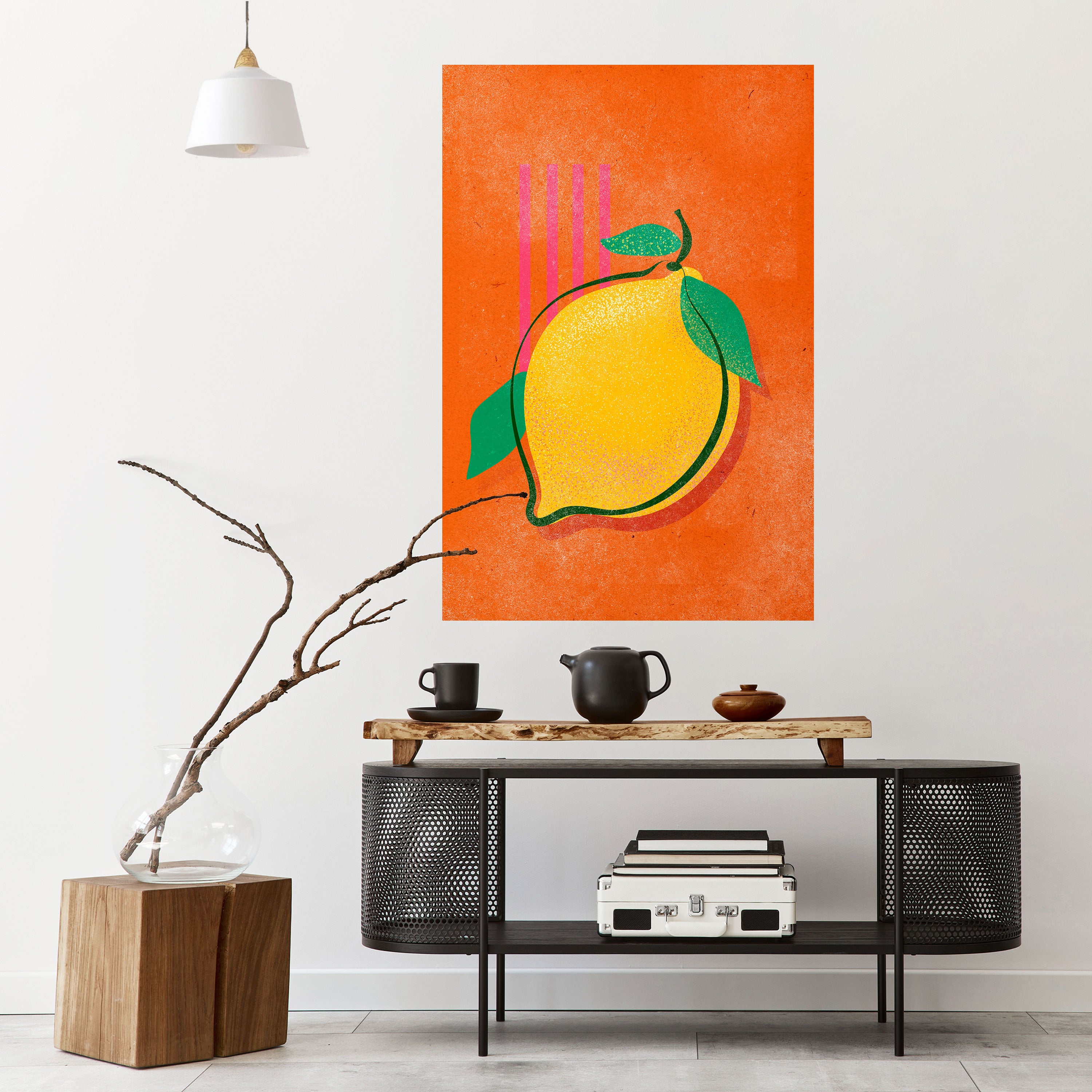 LUSCIOUS LEMON Peel and Stick Vertical Poster