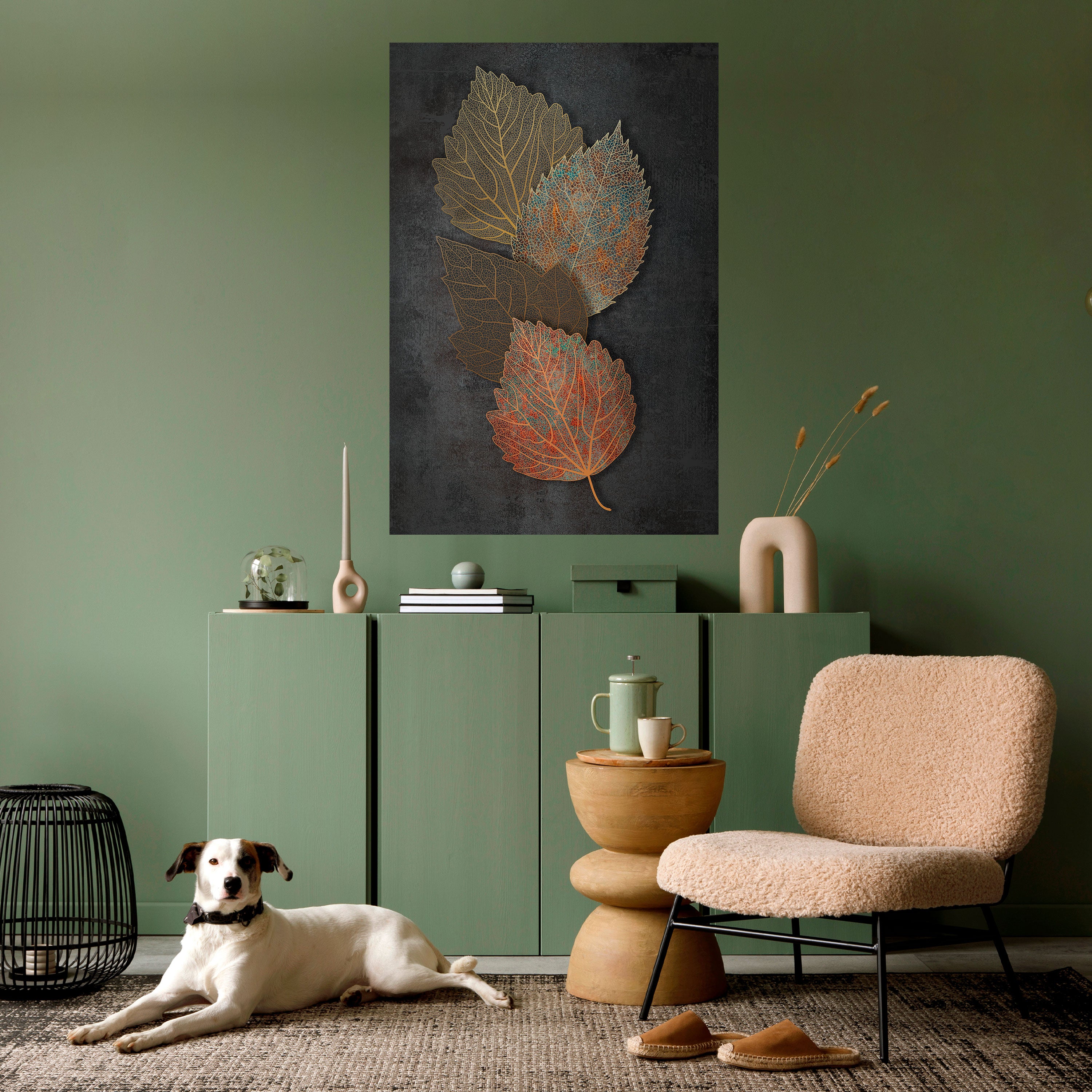 FOLIAGE IN FOCUS Peel and Stick Vertical Poster