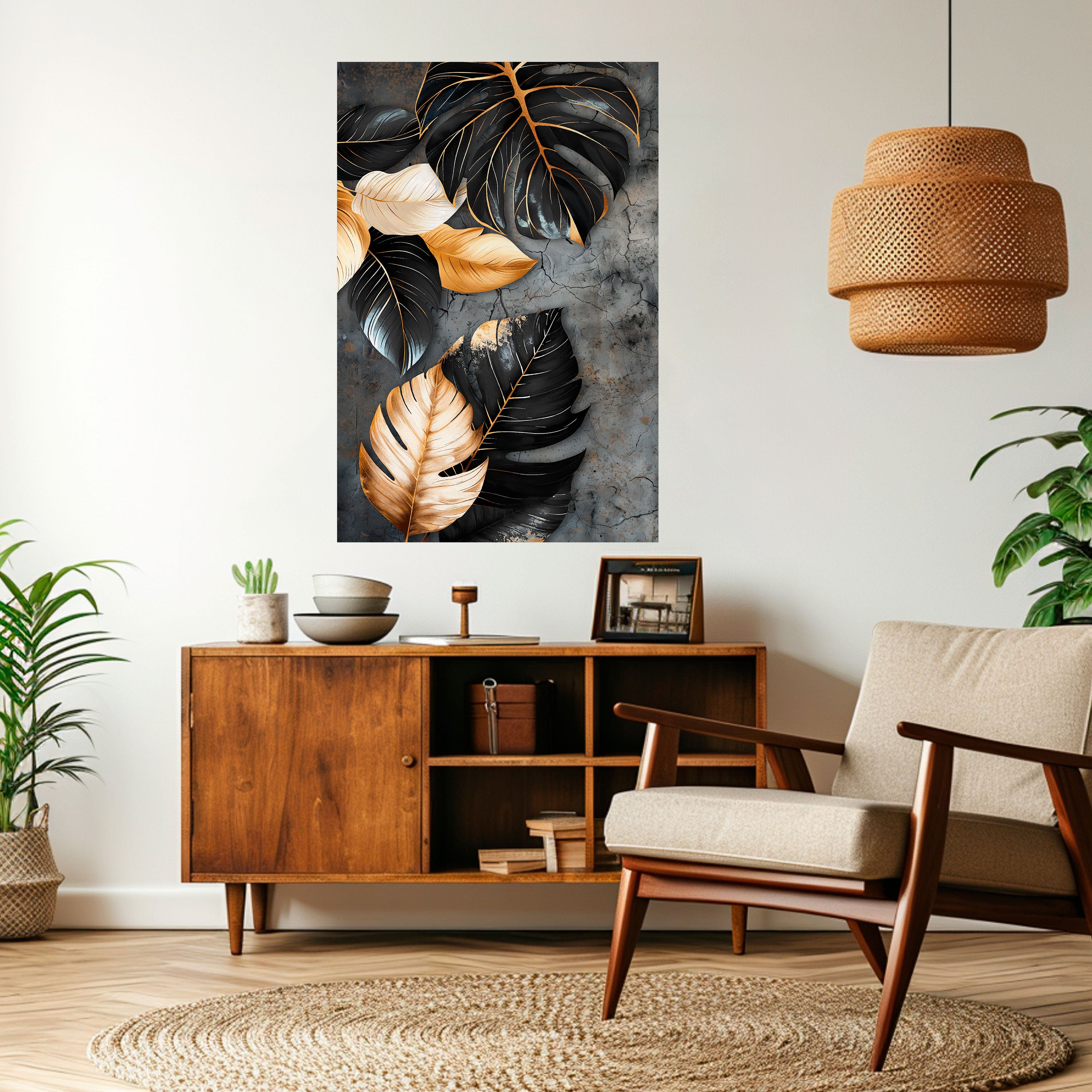 NATURE'S DARK EMBRACE Peel and Stick Vertical Poster