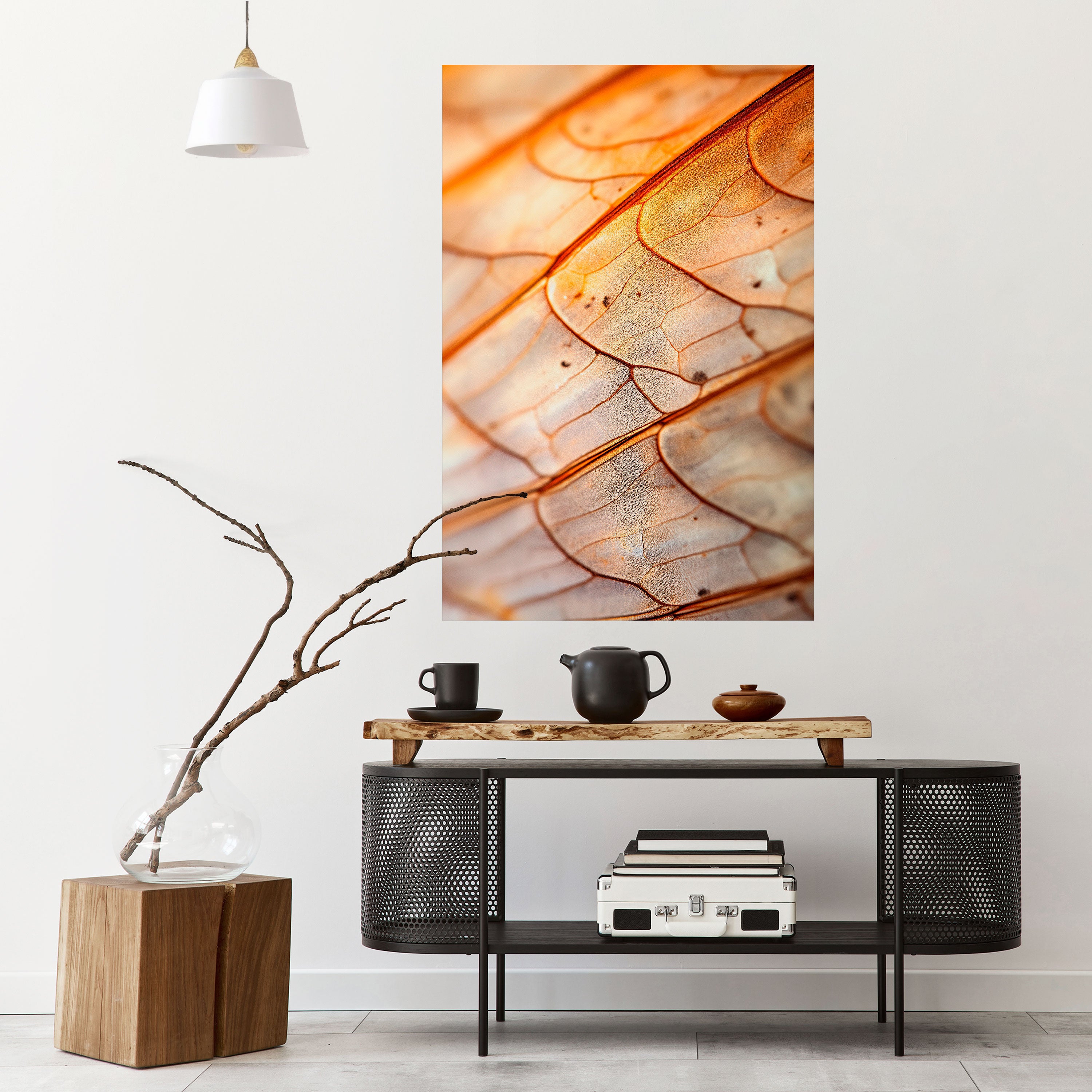 ELEGANT VEINING Peel and Stick Vertical Poster
