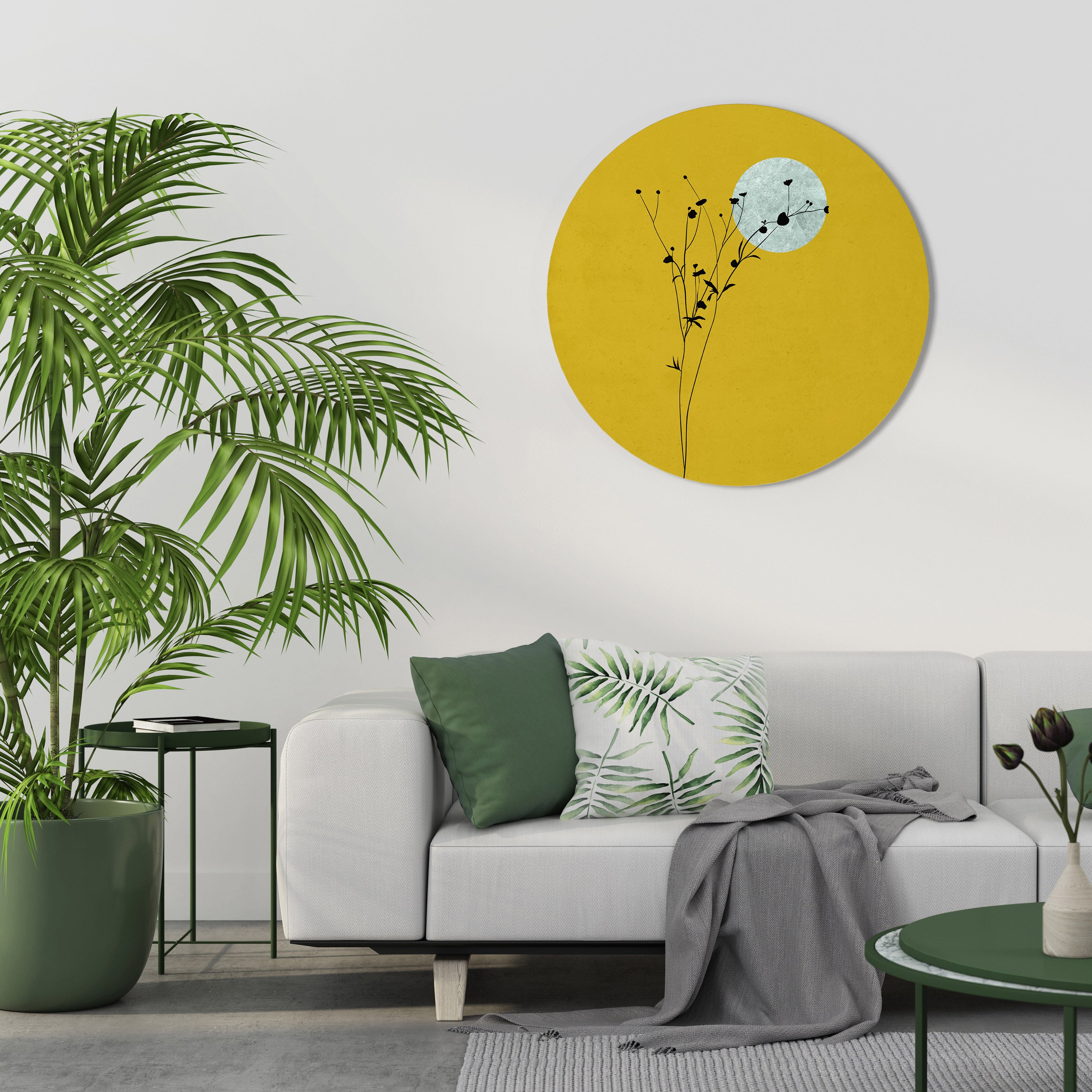 RISE IN THE LIGHT Round Wall Art