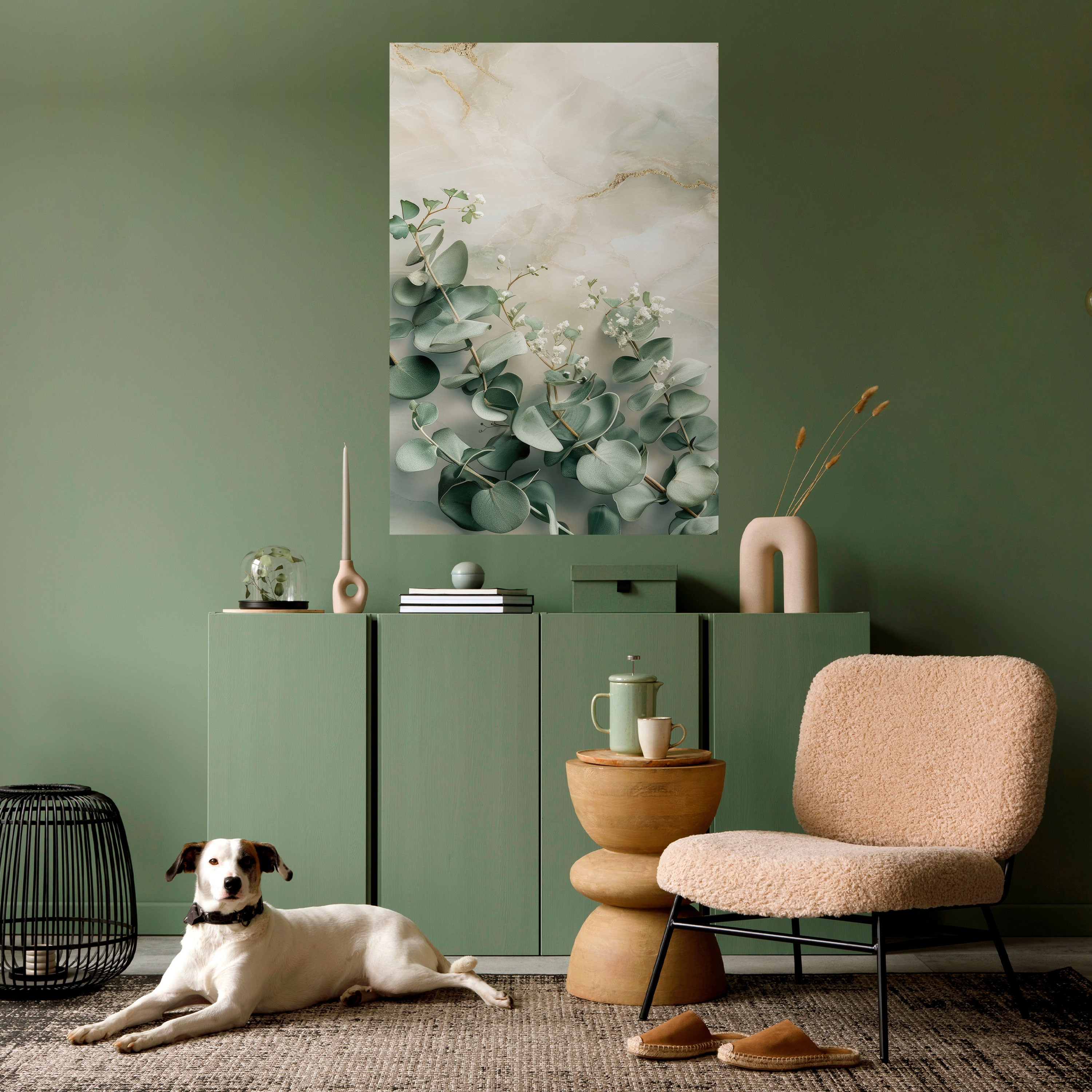ELEGANT LEAF BALLET Peel and Stick Vertical Poster