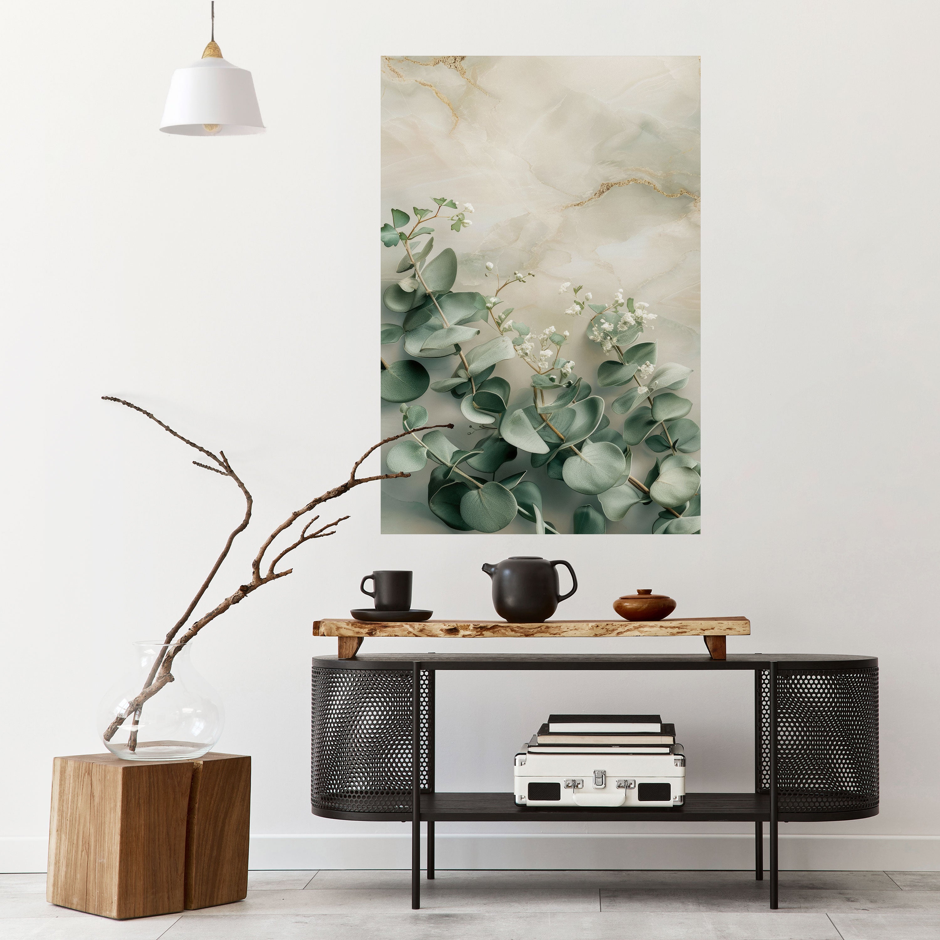 ELEGANT LEAF BALLET Peel and Stick Vertical Poster