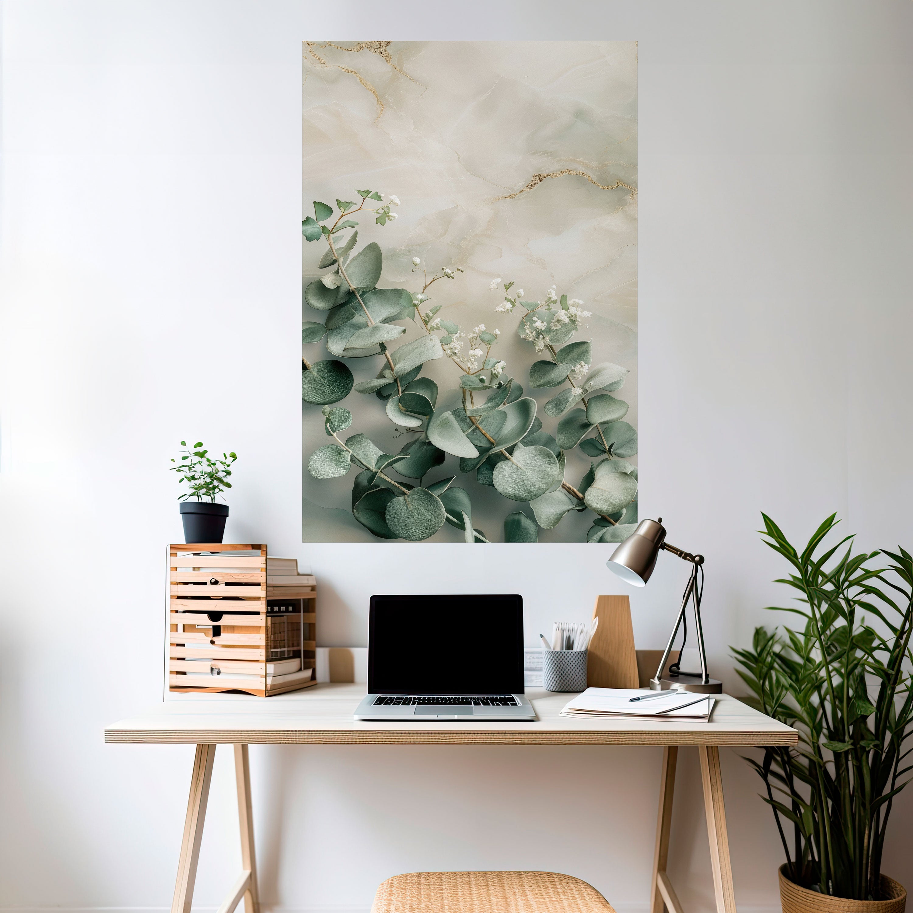 ELEGANT LEAF BALLET Peel and Stick Vertical Poster