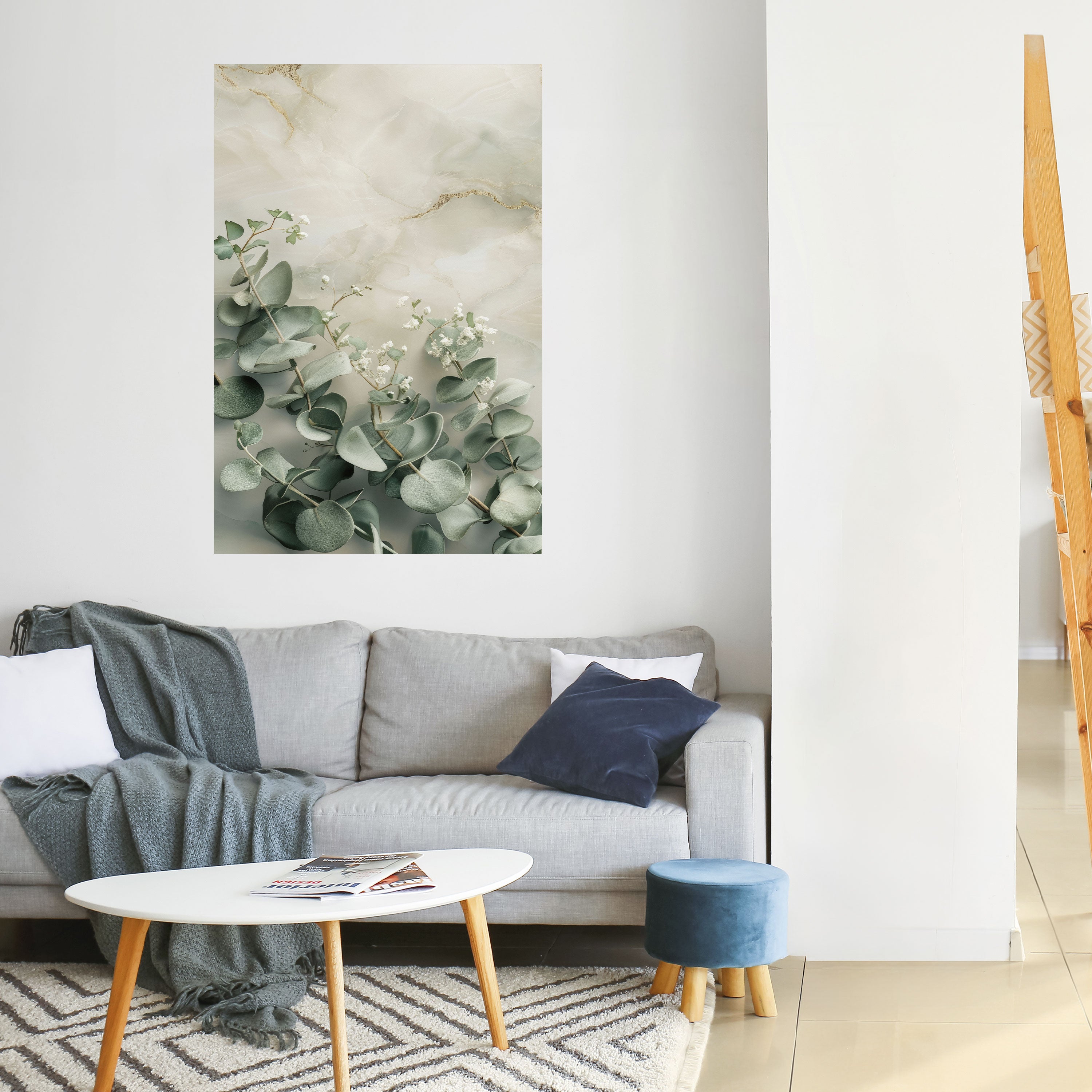 ELEGANT LEAF BALLET Peel and Stick Vertical Poster