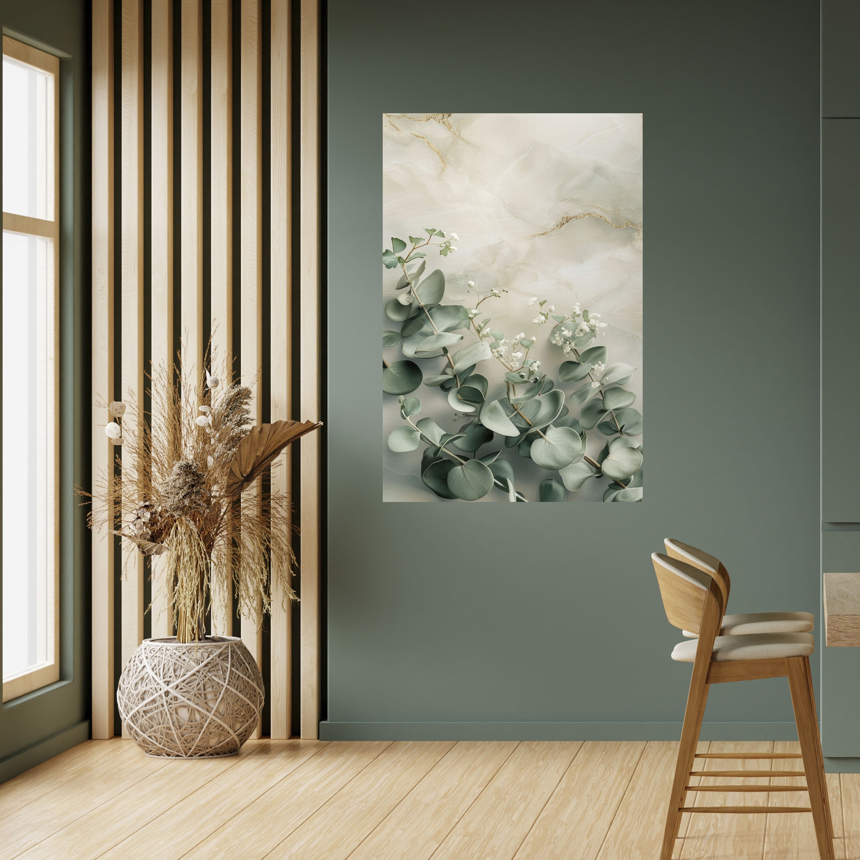 ELEGANT LEAF BALLET Peel and Stick Vertical Poster