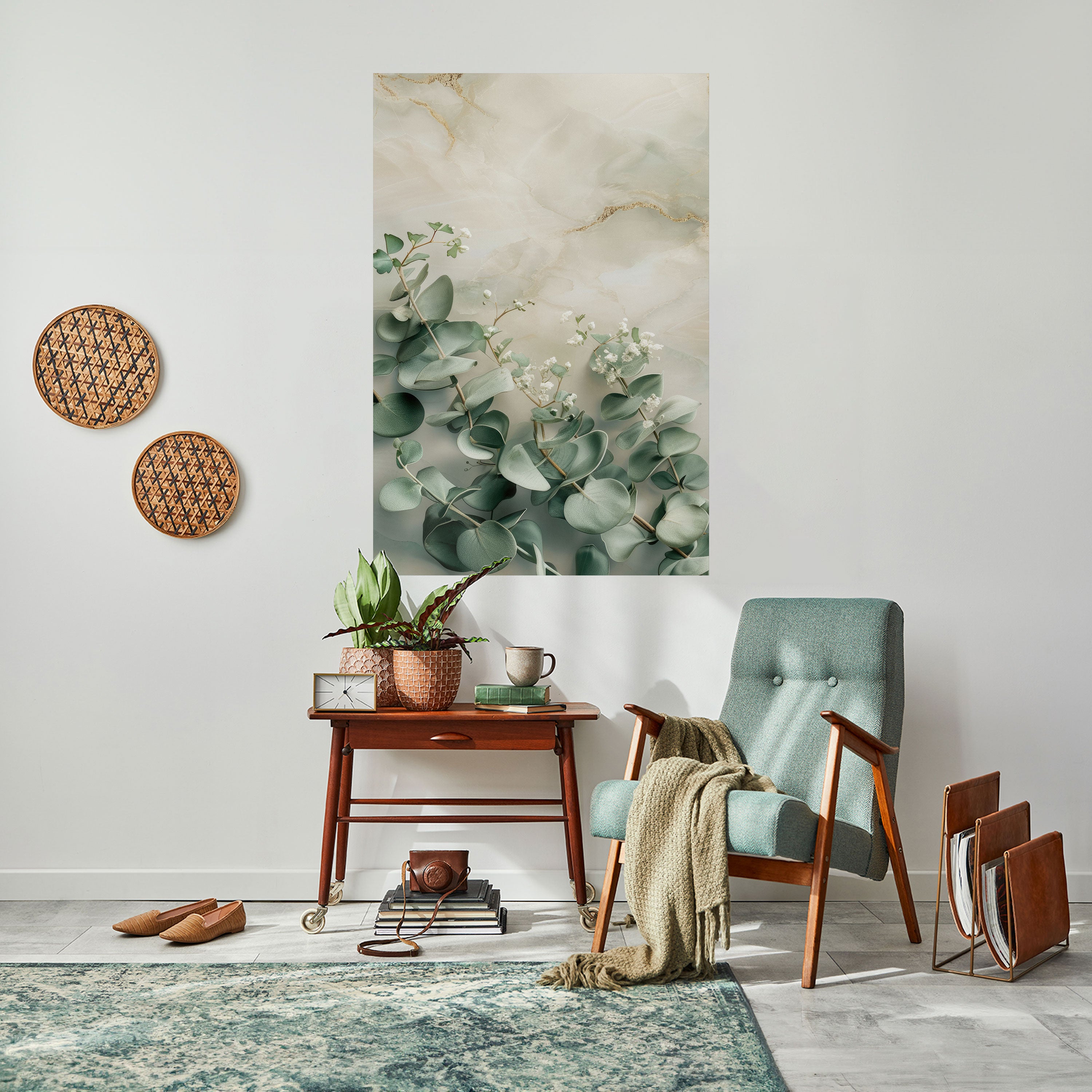 ELEGANT LEAF BALLET Peel and Stick Vertical Poster