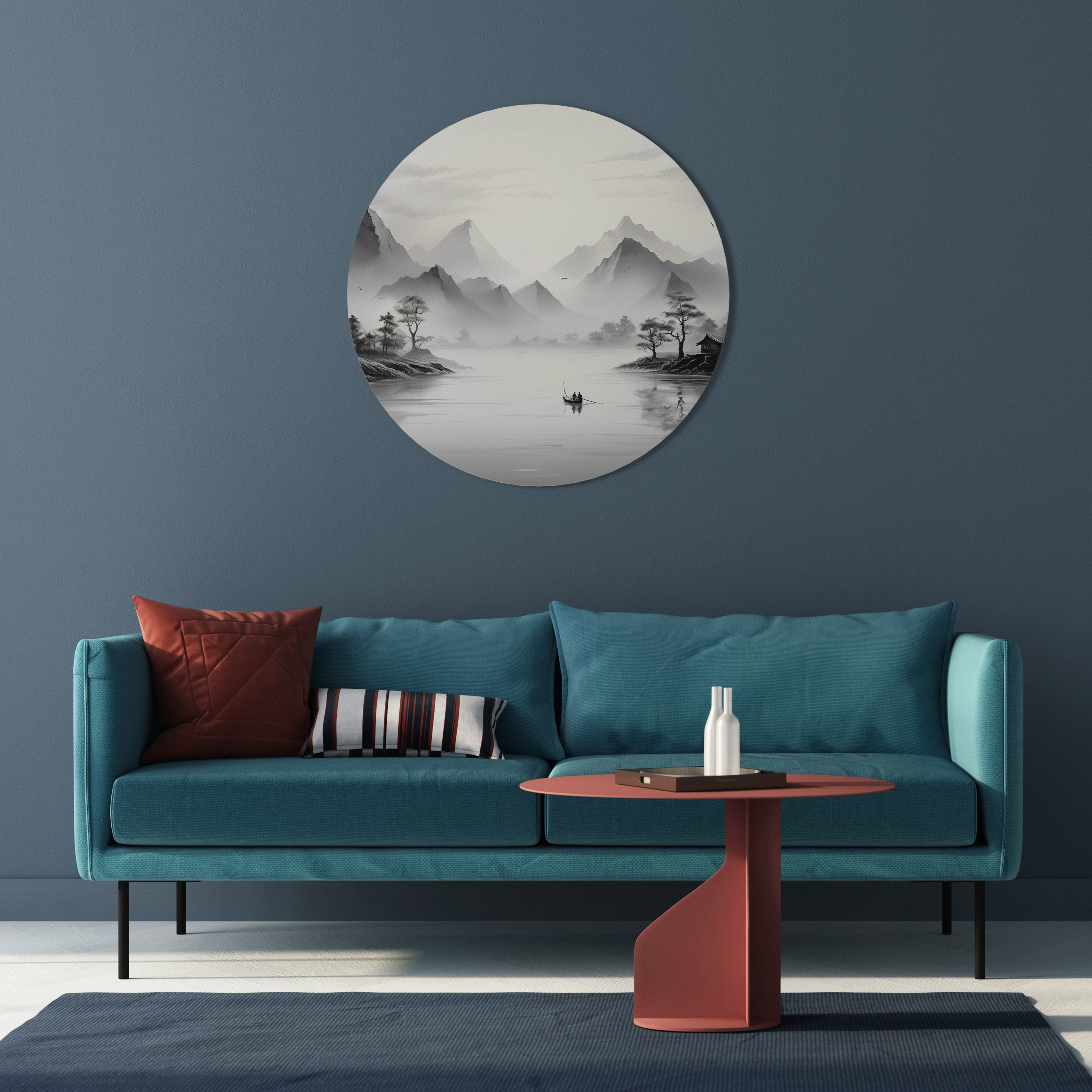 ASIAN VENTURE Round Wall Art
