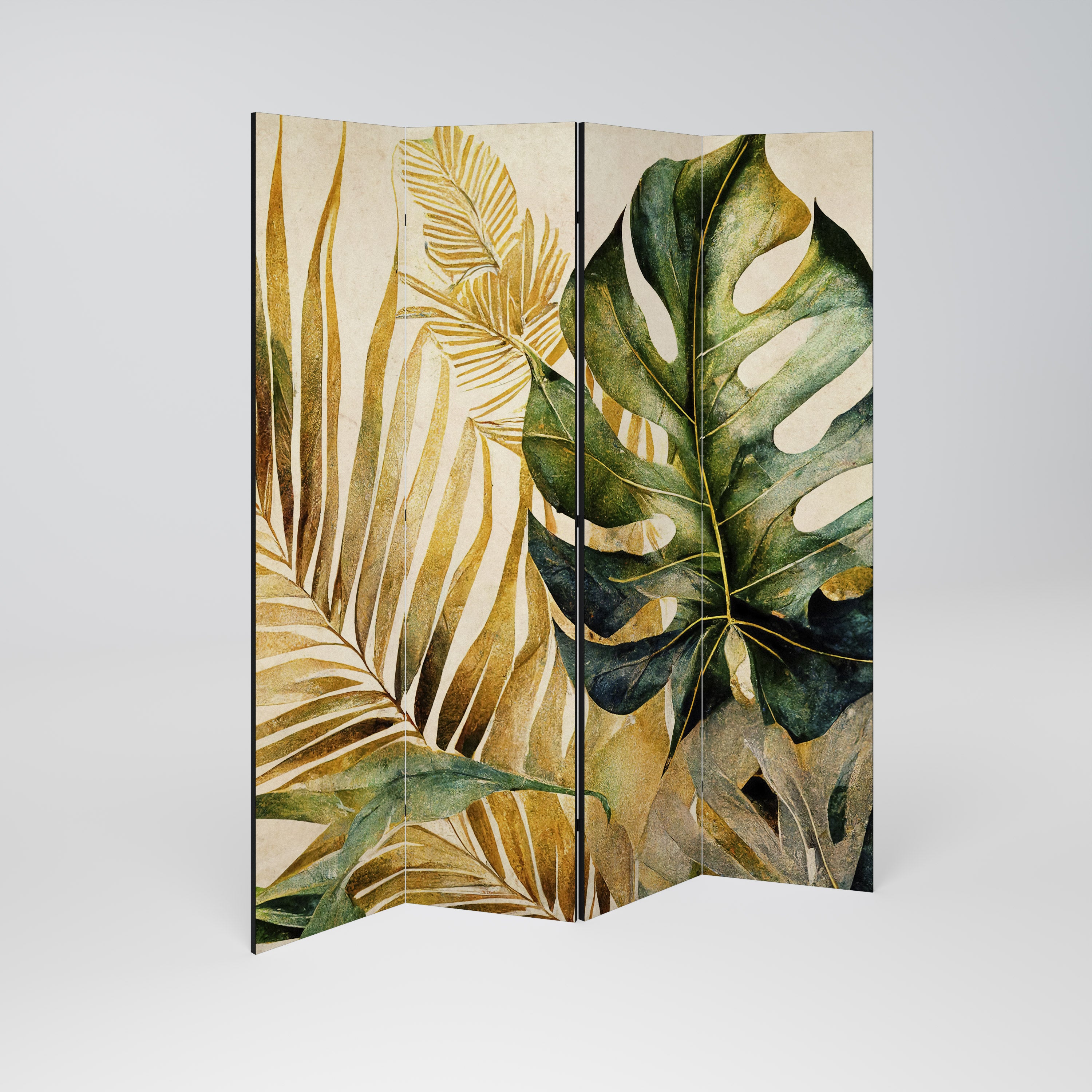 Biombo decorativo de 4 paneles NATURE'S LYRICS