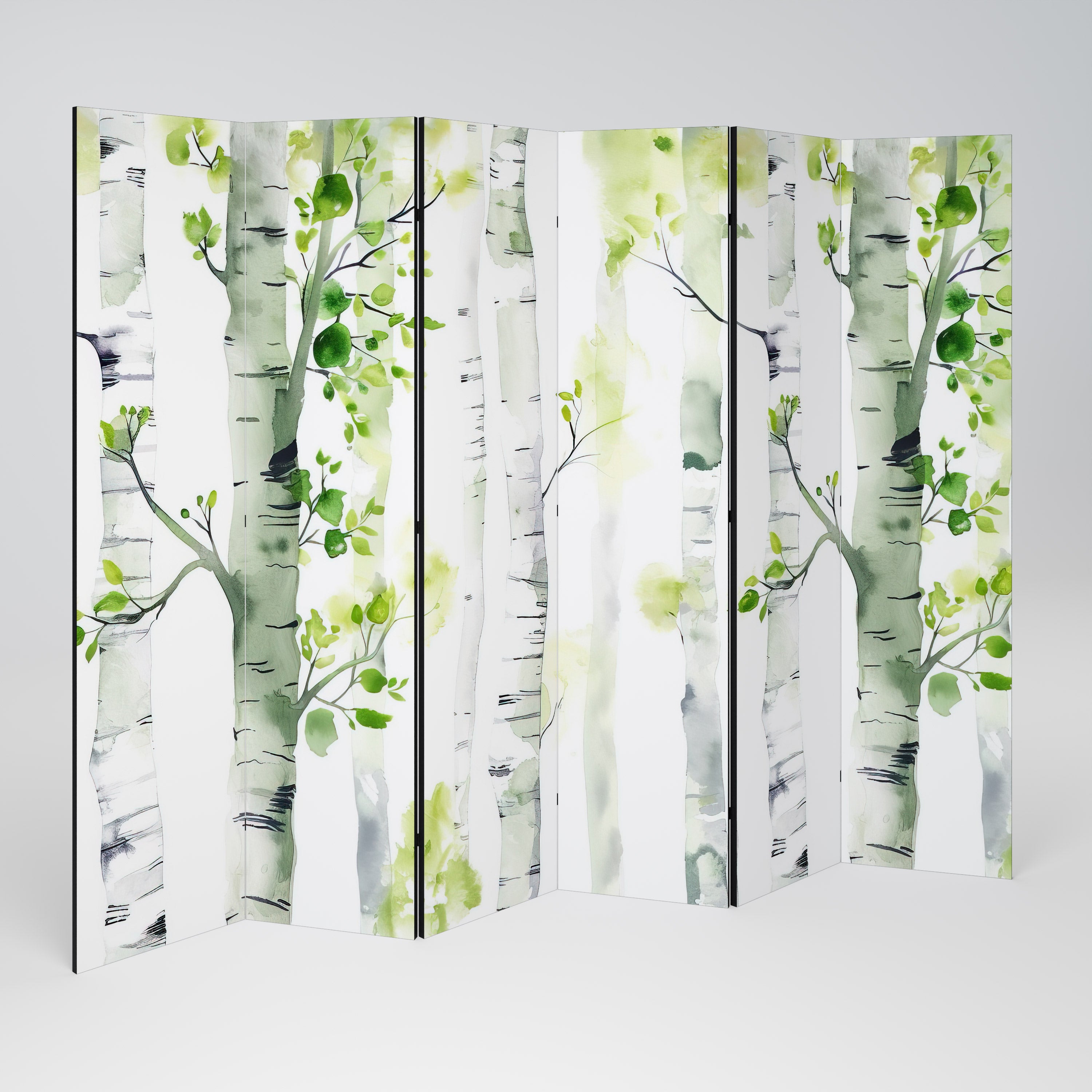 Biombo decorativo de 6 paneles BIRCHY SOLACE