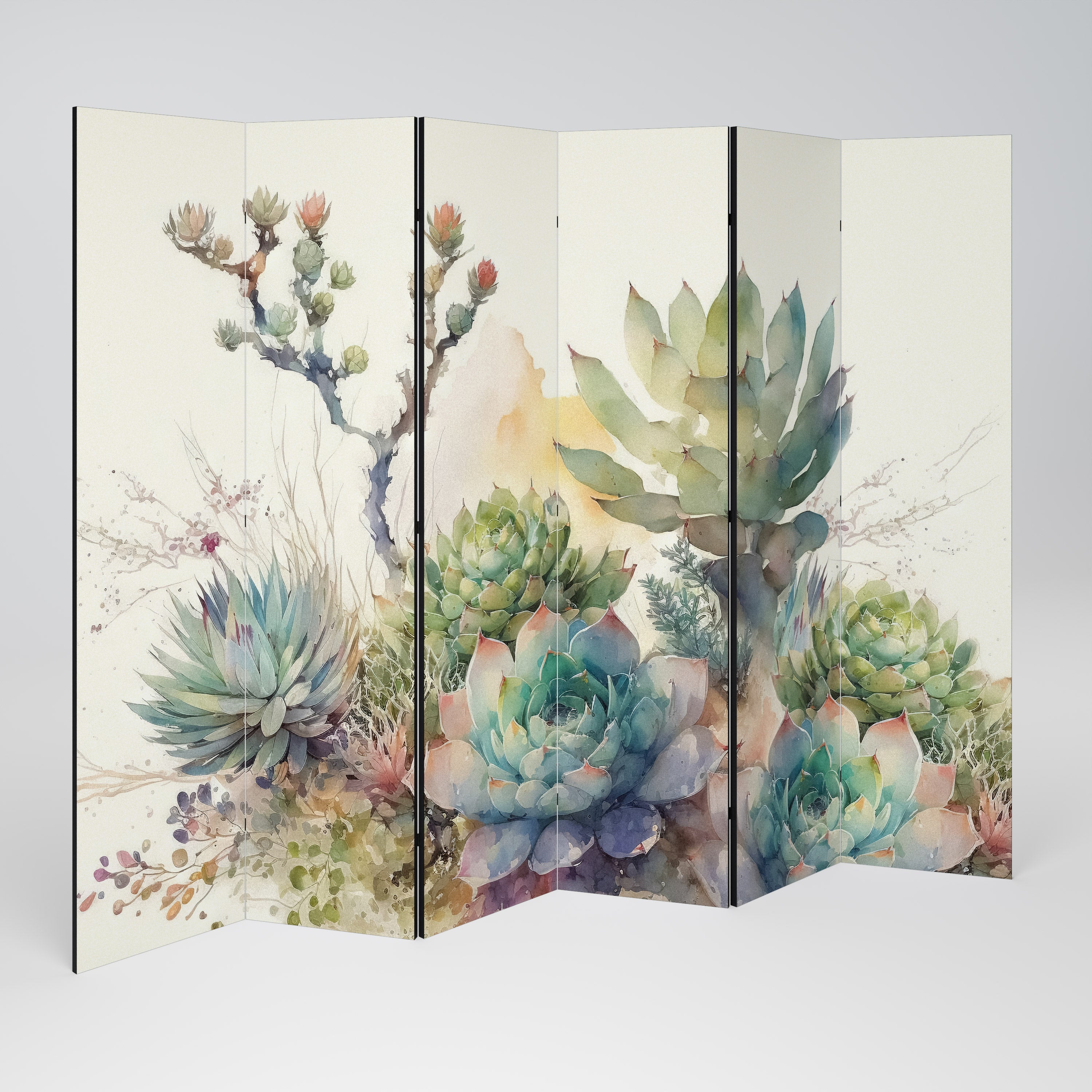 Biombo decorativo de 6 paneles SECRET GARDEN