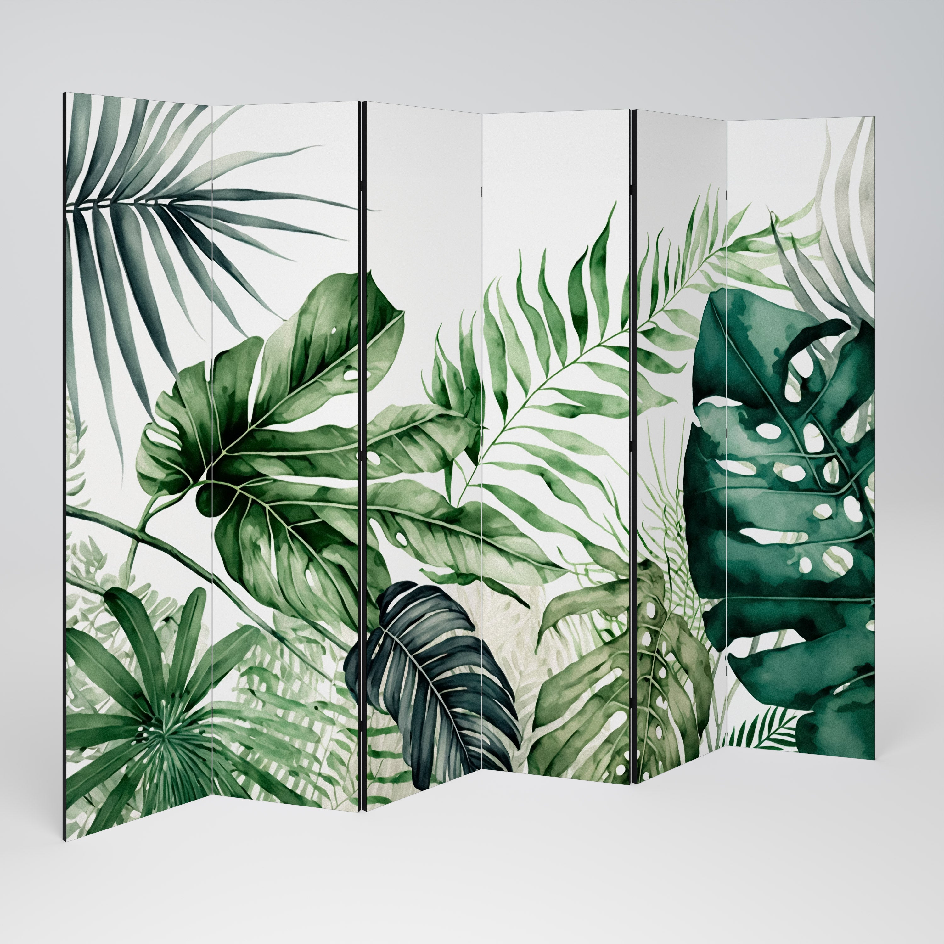 Biombo decorativo de 6 paneles MONSTERA DREAM