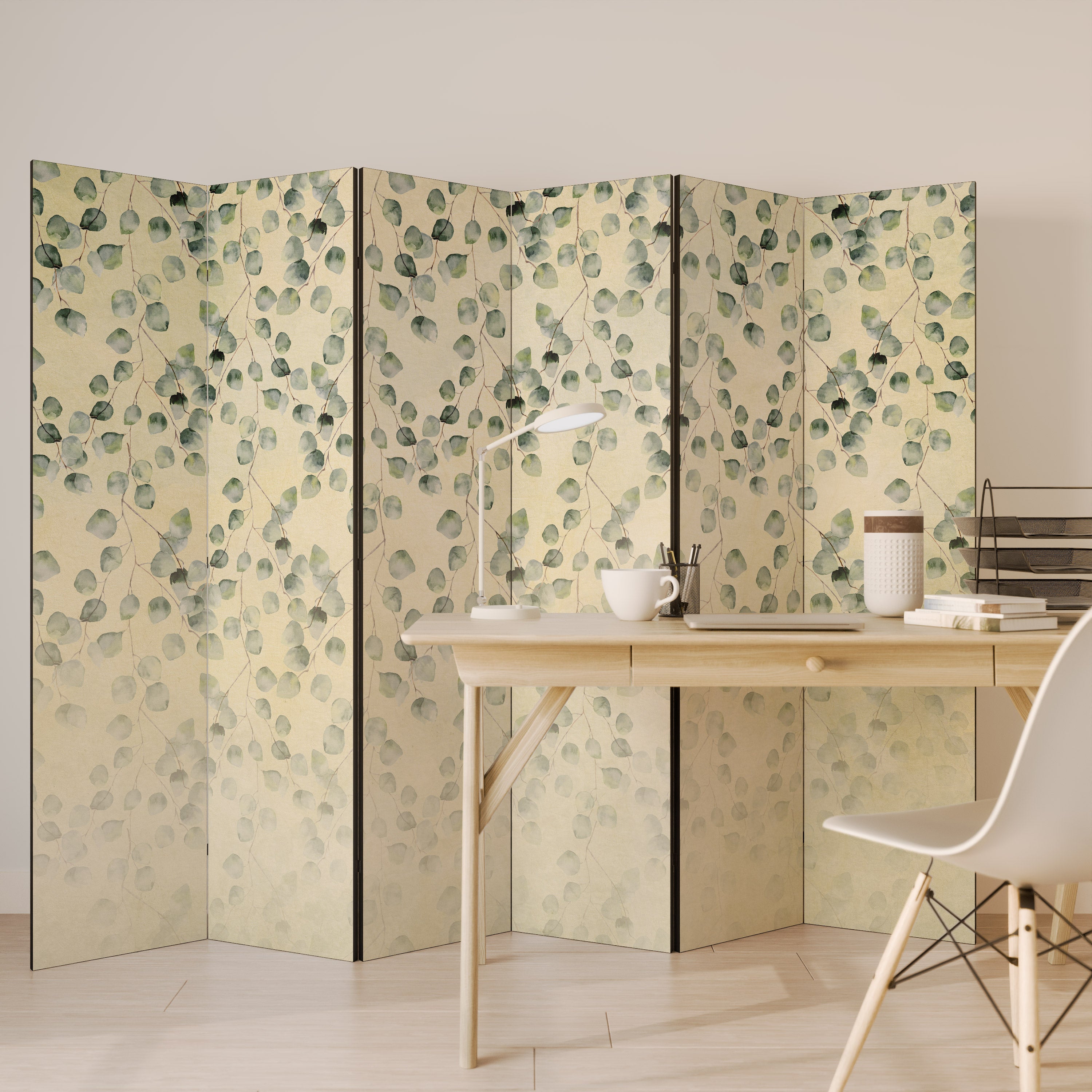 Biombo decorativo de 6 paneles TESSERACT HIDDEN GARDEN