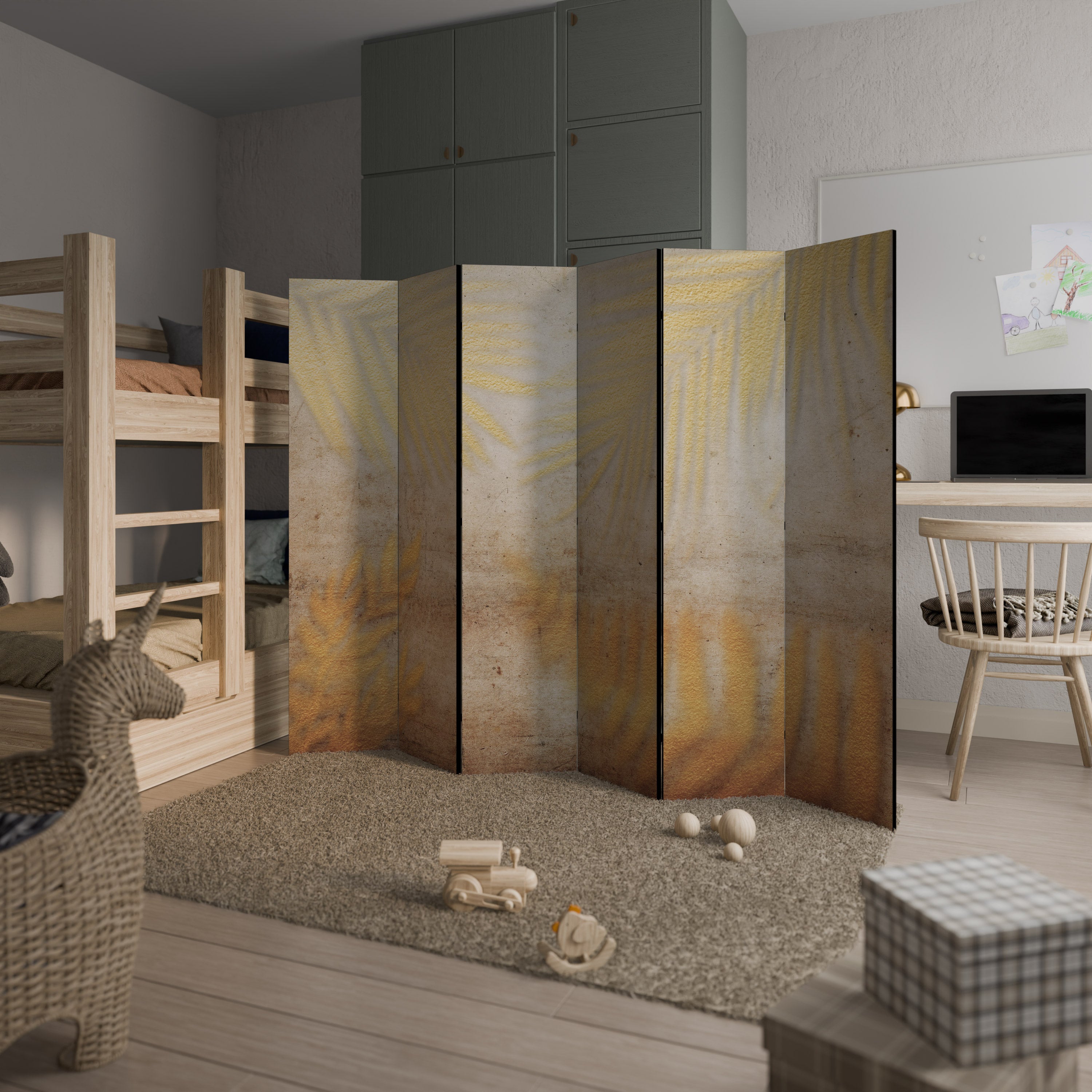 Biombo decorativo SUNSHADOW DREAMSCAPE de 6 paneles