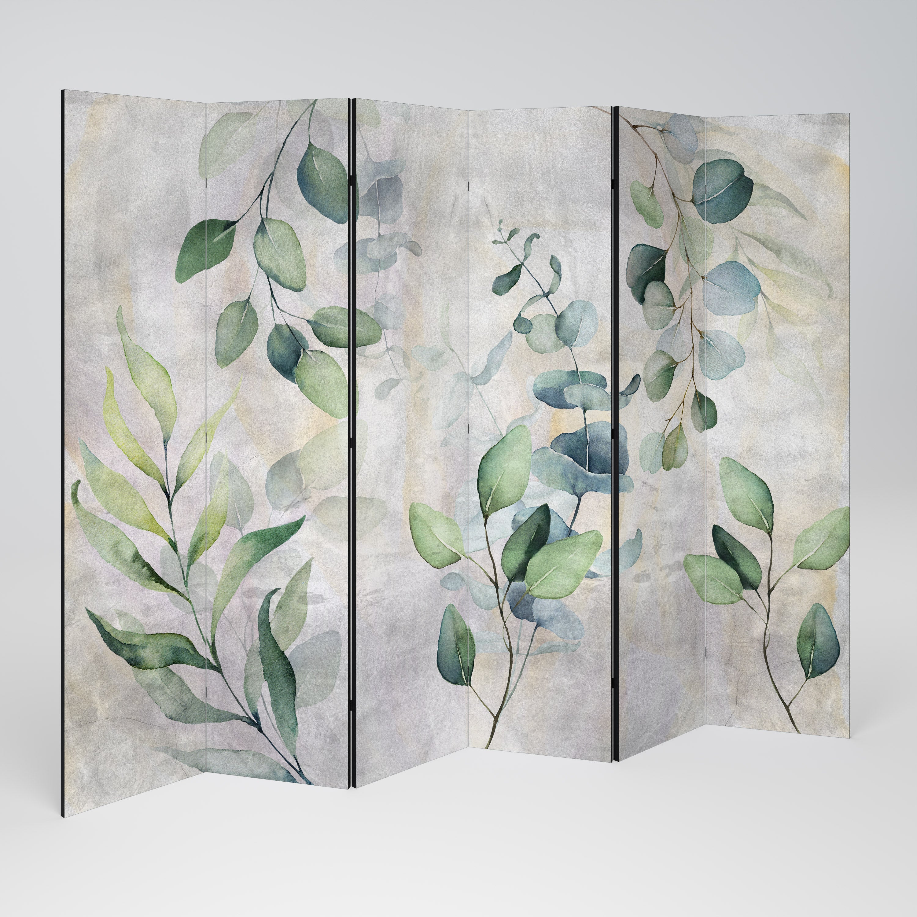 Biombo decorativo de 6 paneles PEACEFUL SPRIGS