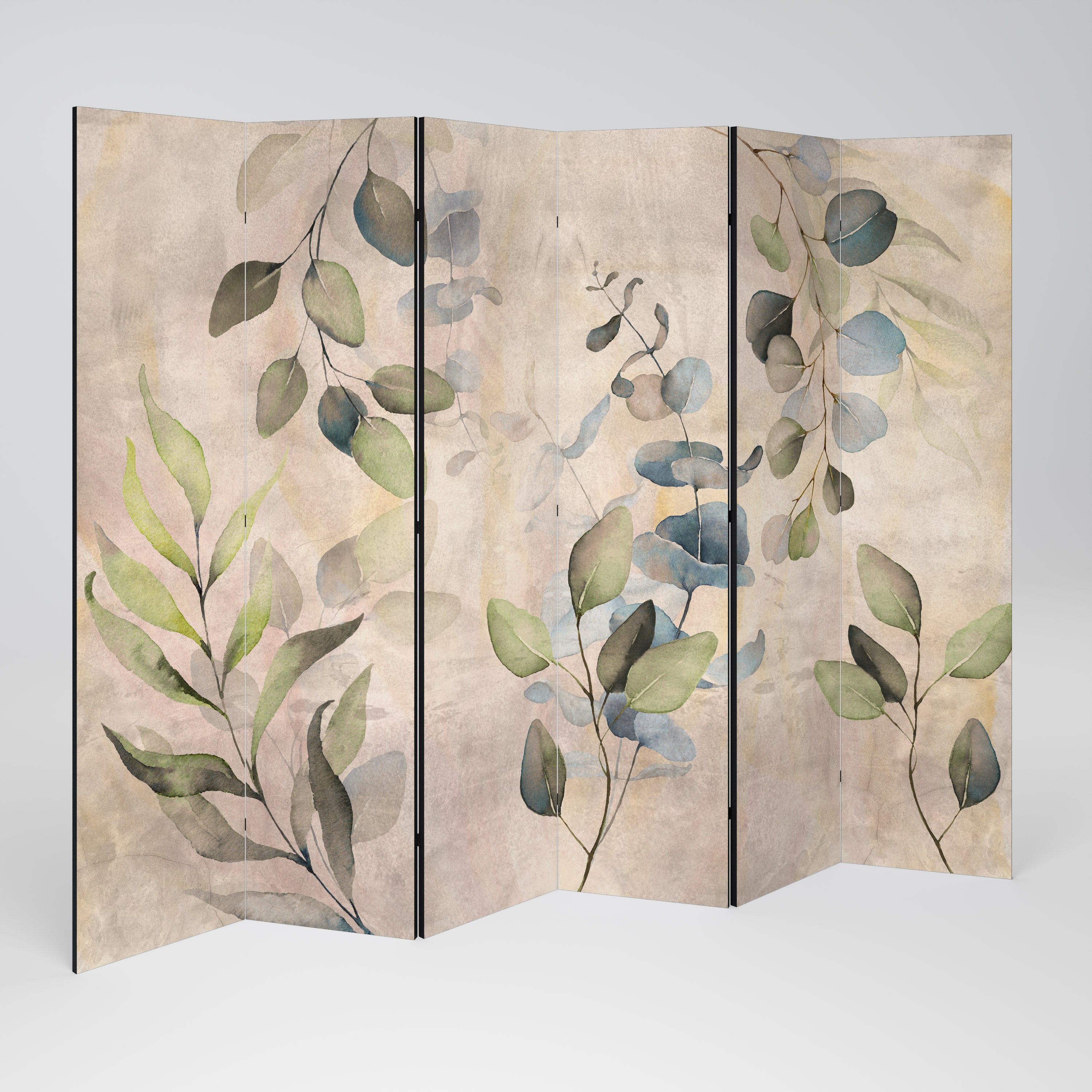 Biombo decorativo de 6 paneles SOFT EARTHEN EMBRACE