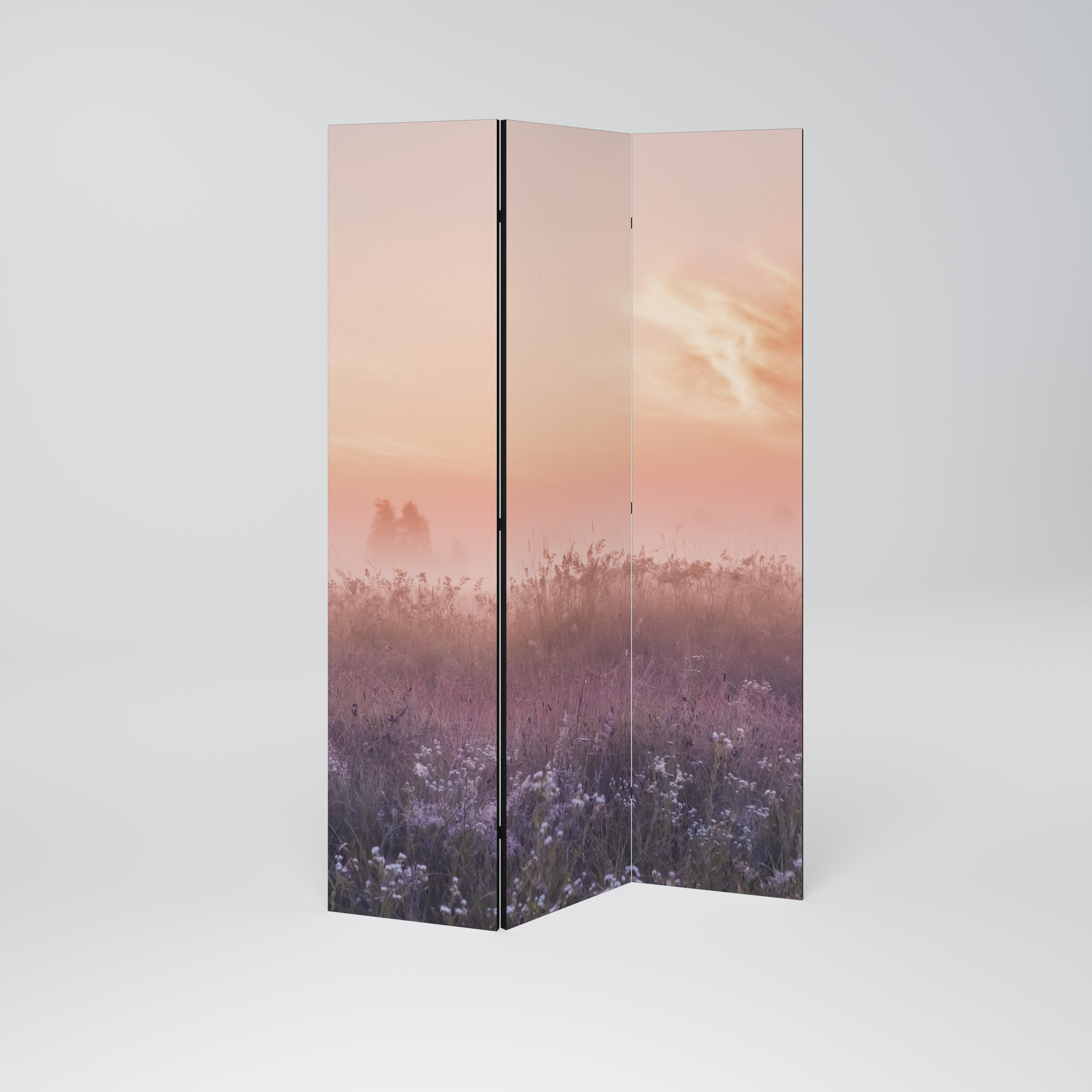 ENCHANTED MORNING VEIL Decorative 3-Panel Room Divider