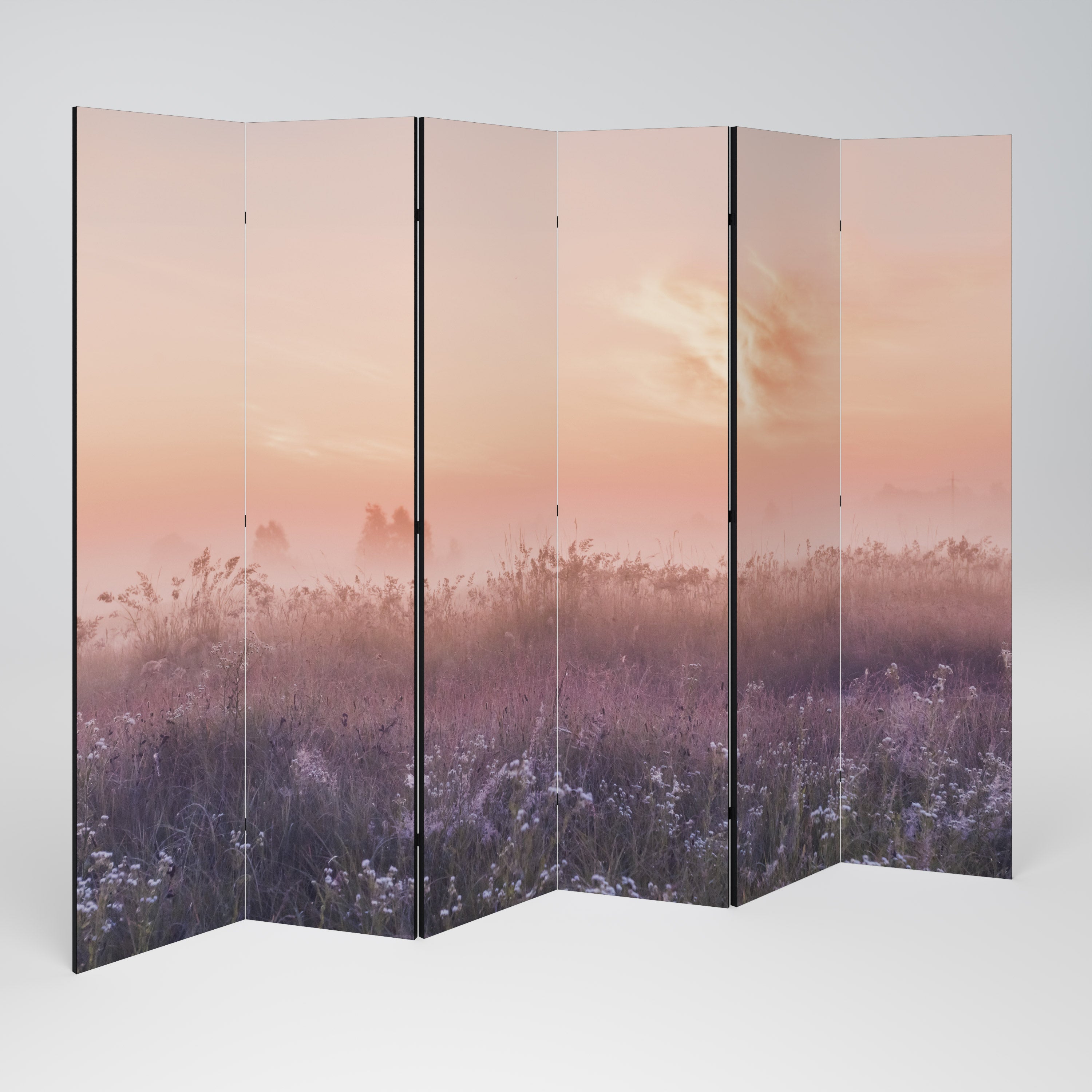 Biombo decorativo de 6 paneles ENCHANTED MORNING VEIL