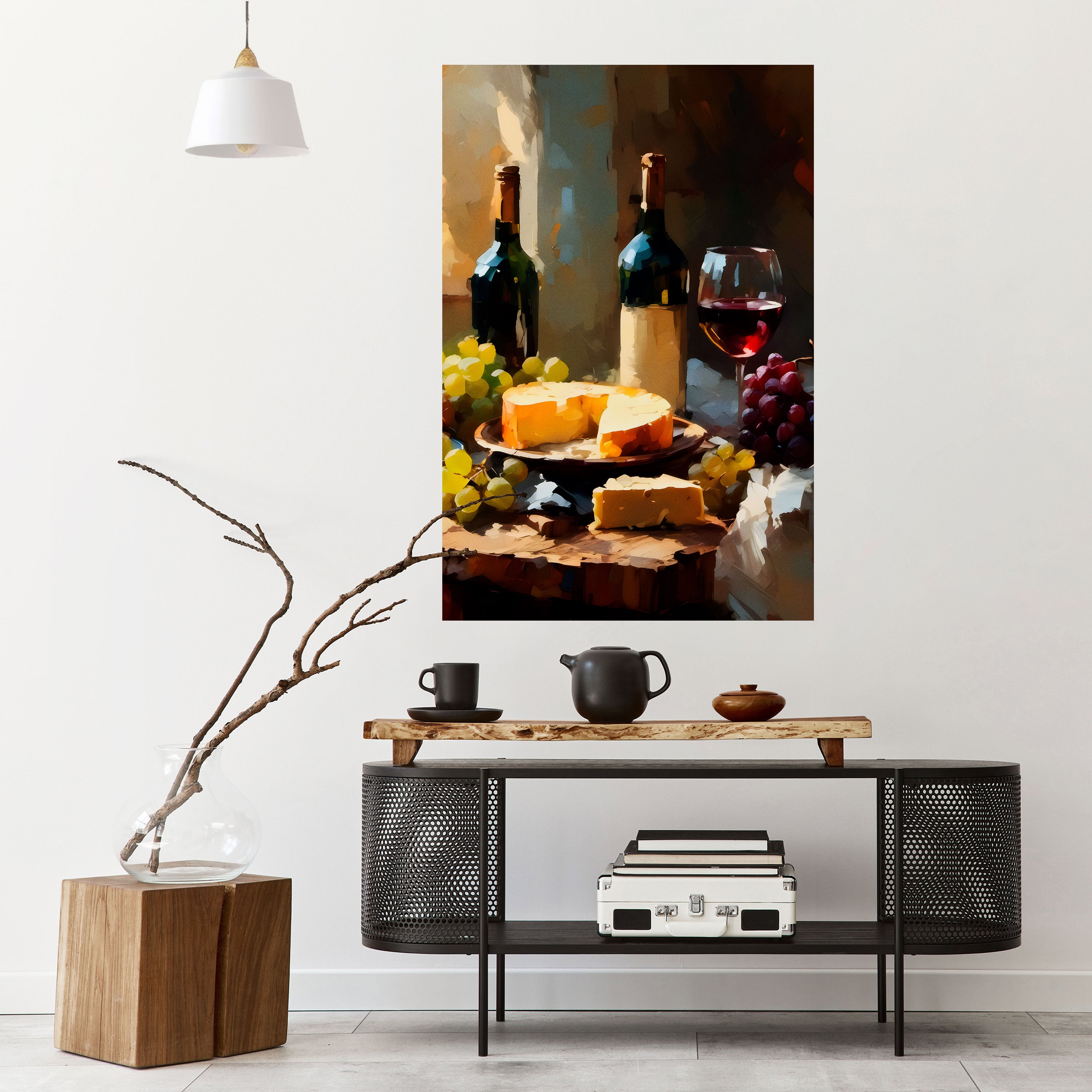 VINTAGE VINEYARD LUXURY Peel and Stick Vertical Poster