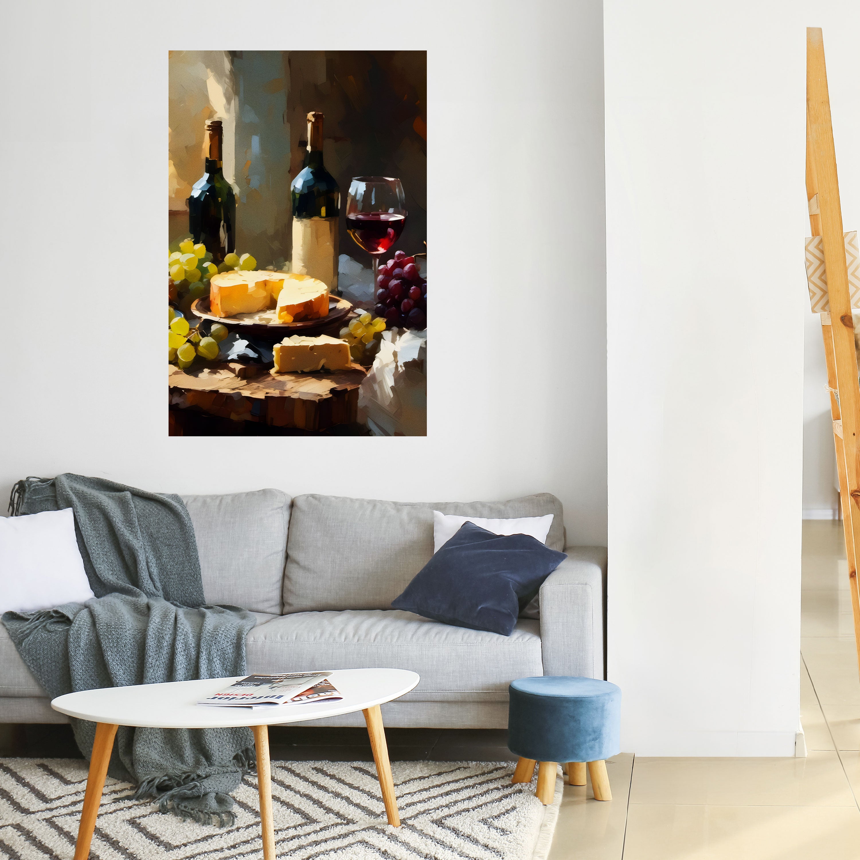 VINTAGE VINEYARD LUXURY Peel and Stick Vertical Poster