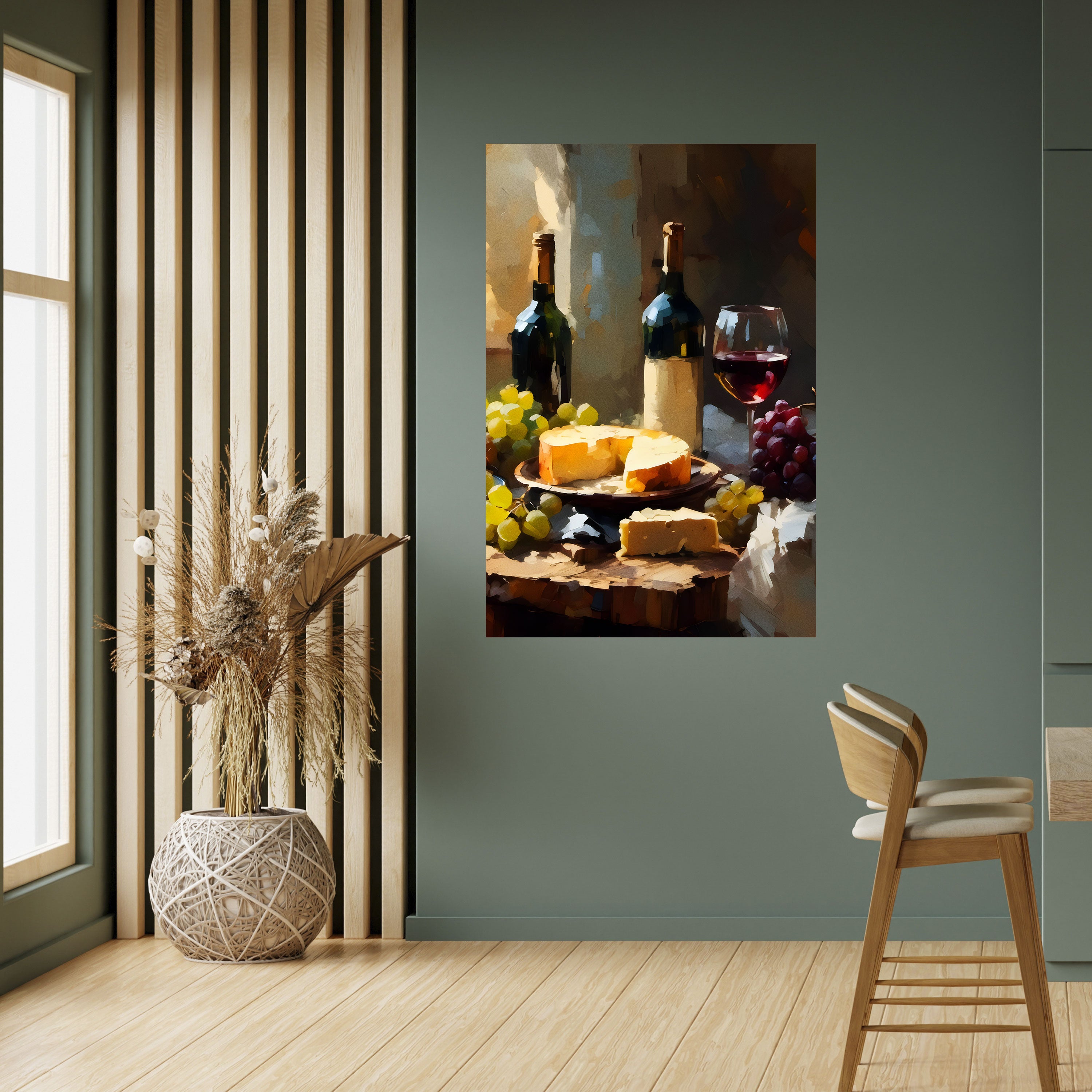 VINTAGE VINEYARD LUXURY Peel and Stick Vertical Poster