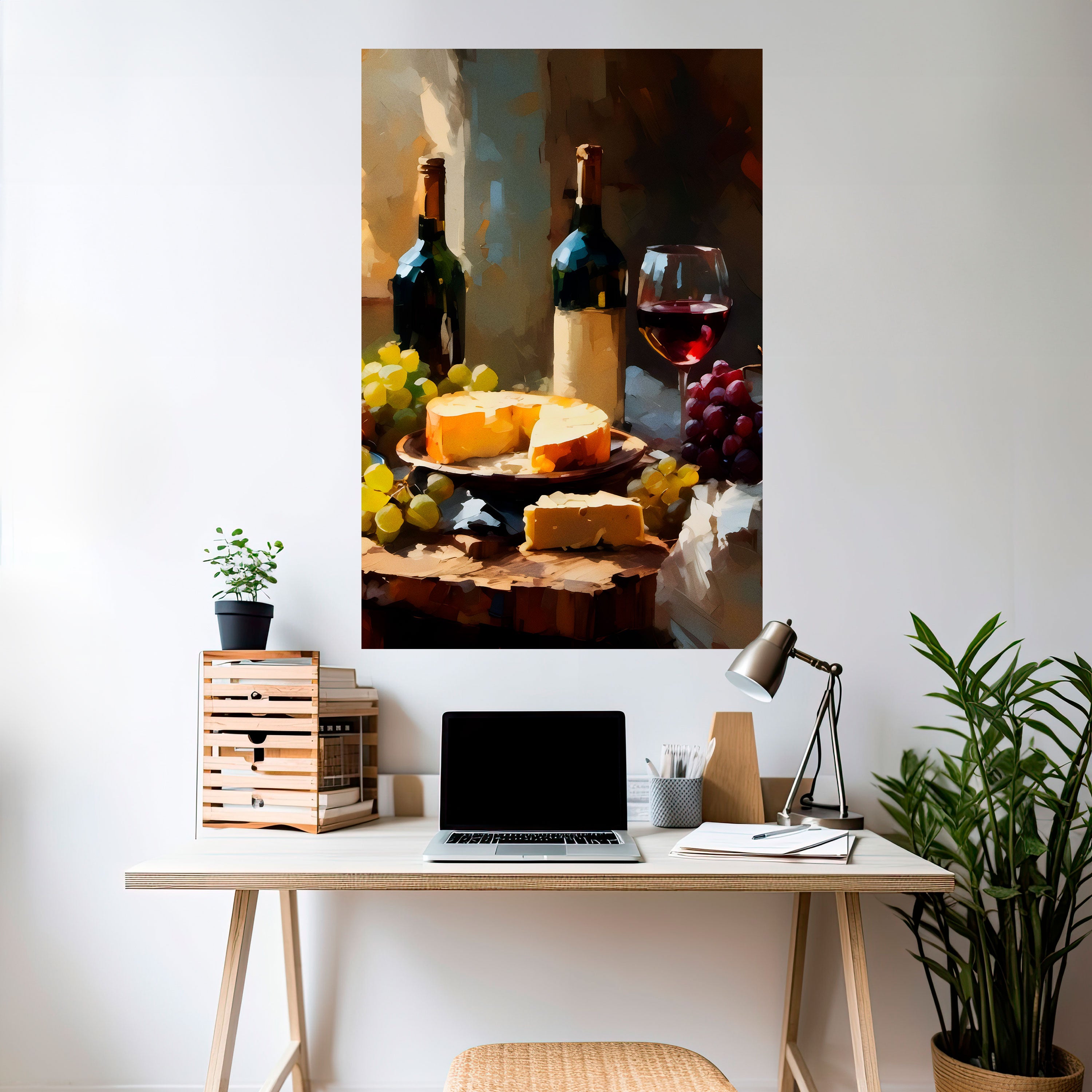 VINTAGE VINEYARD LUXURY Peel and Stick Vertical Poster