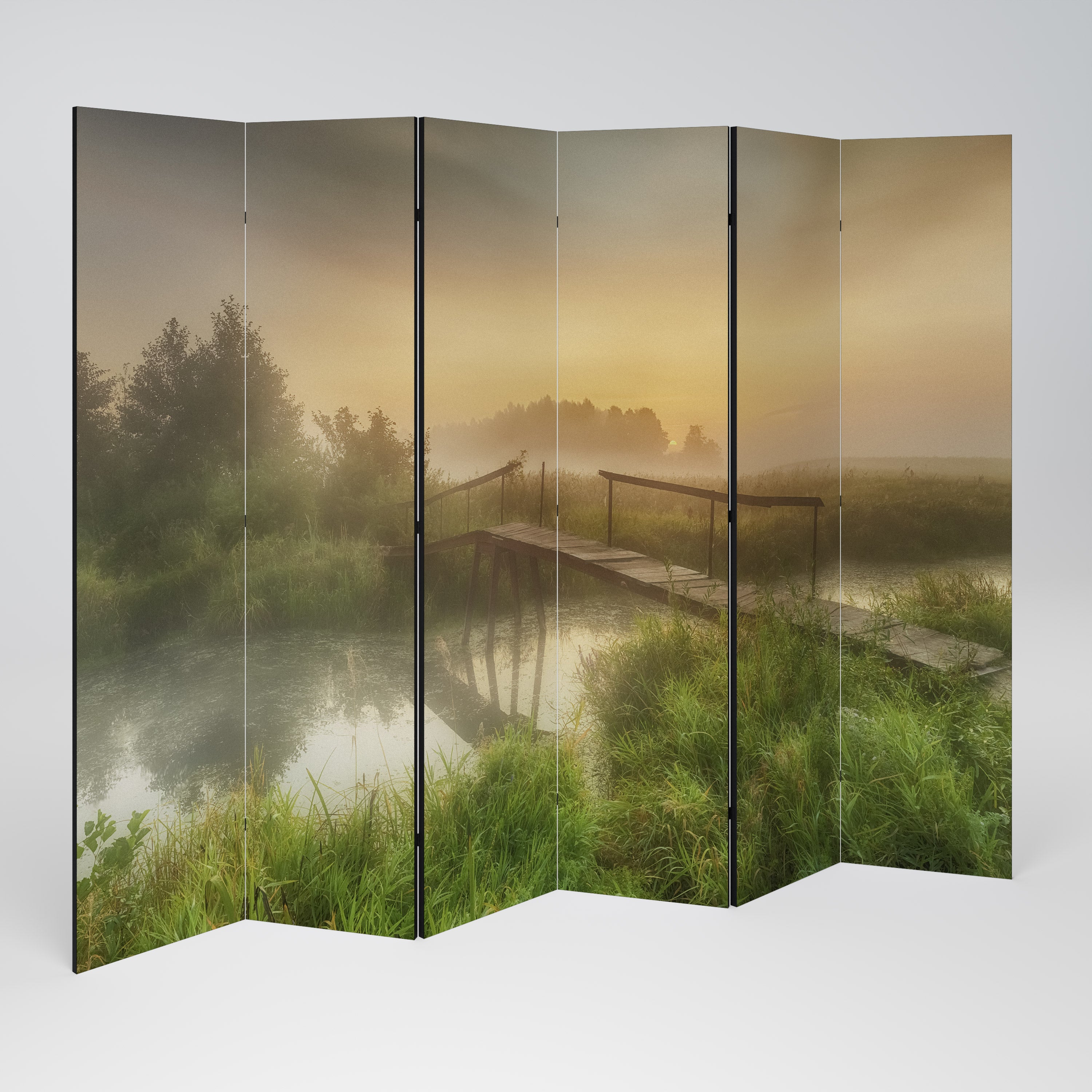 Biombo decorativo de 6 paneles DREAMY HAZE