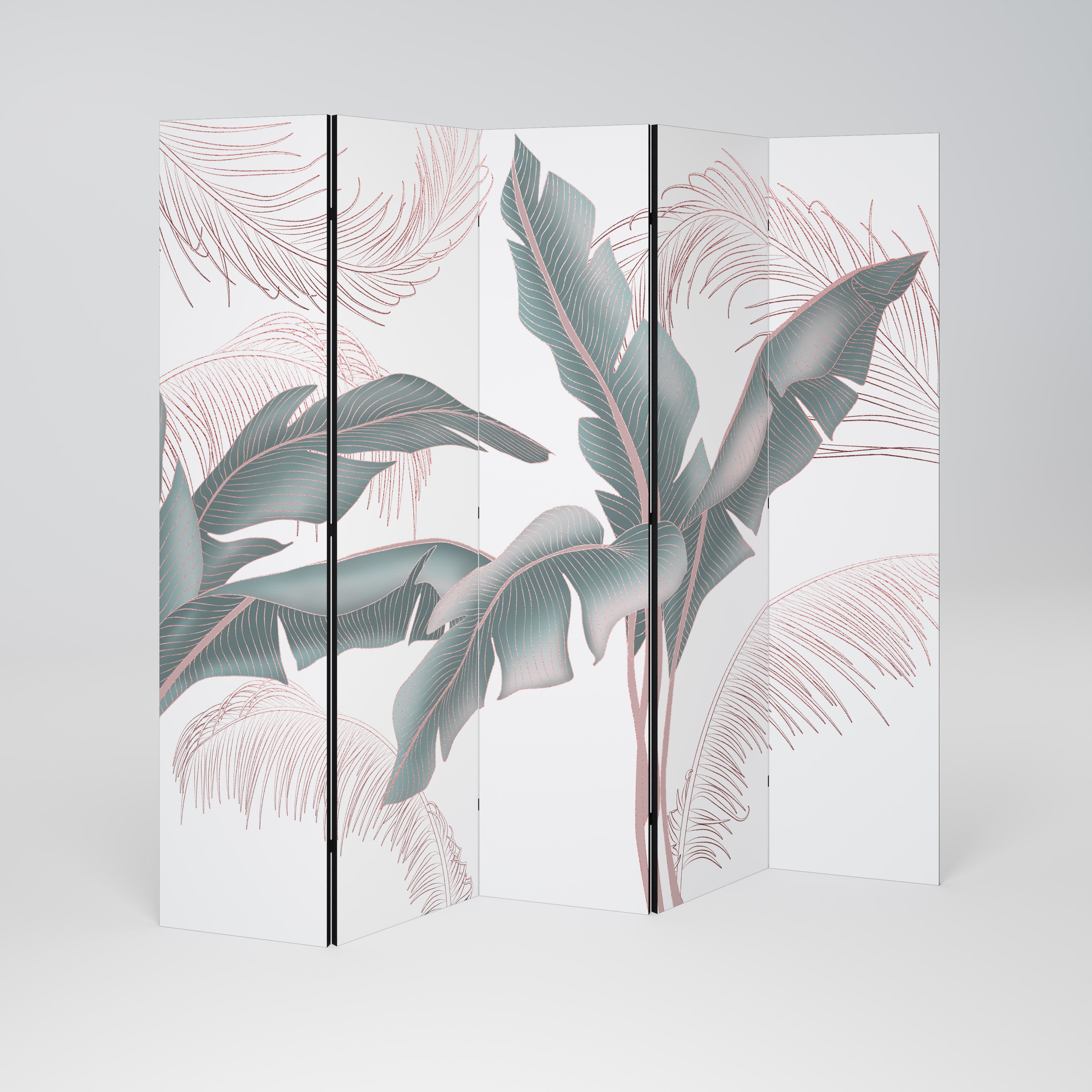 DELICATE BLISS Decorative 5-Panel Room Divider
