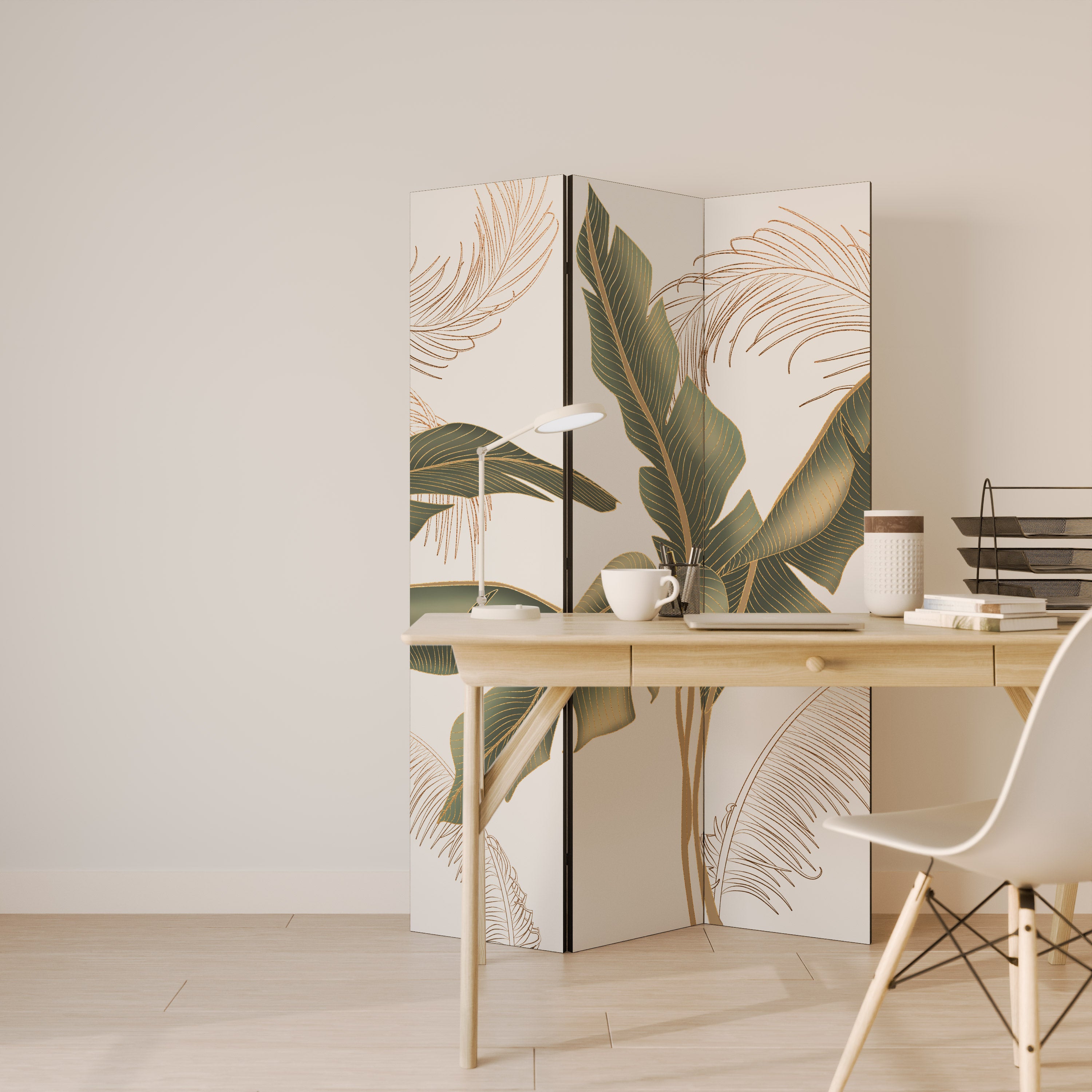SUBTLE CHARM Decorative 3-Panel Room Divider