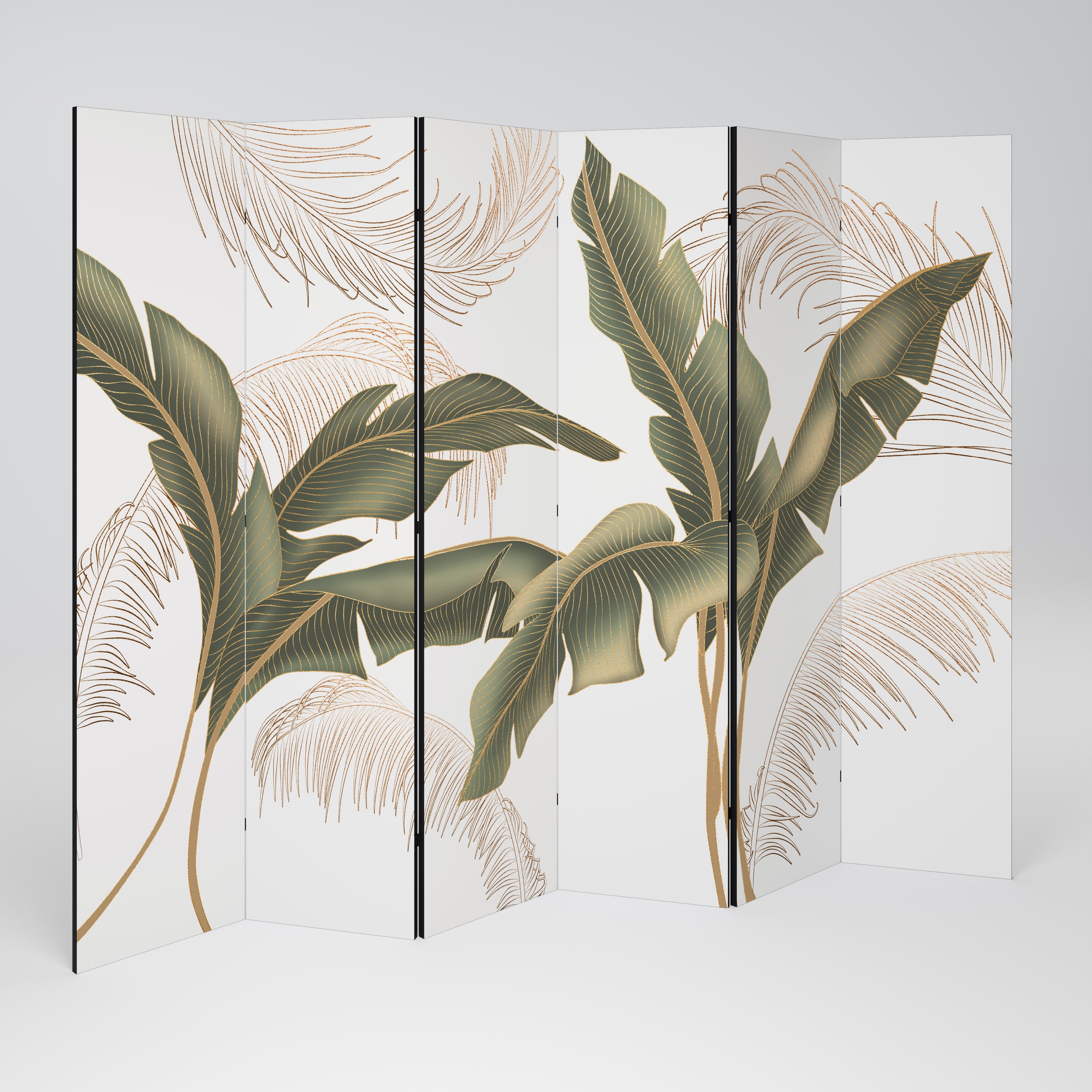 Biombo decorativo de 6 paneles Charm sutil