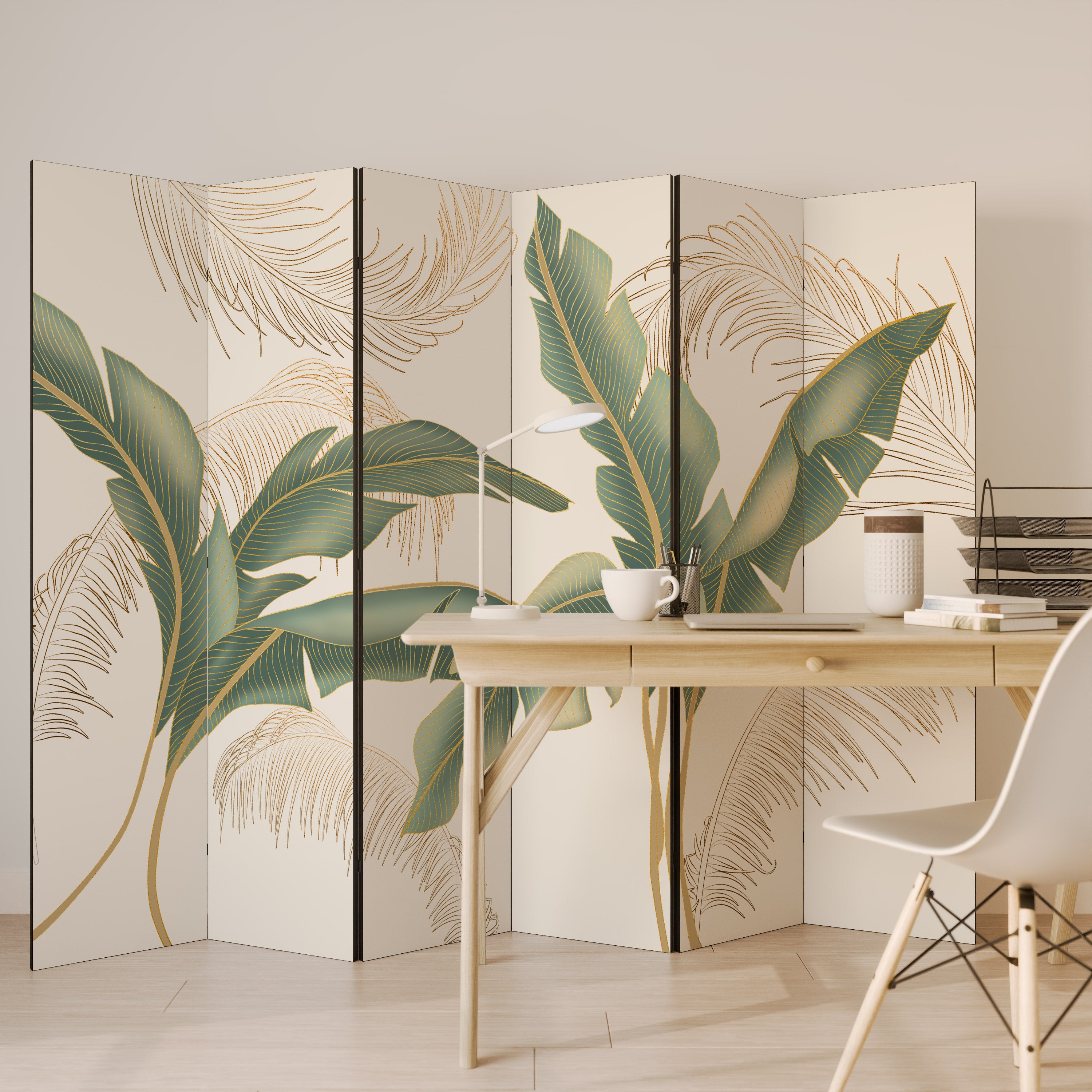Biombo decorativo de 6 paneles GENTLE HARMONY
