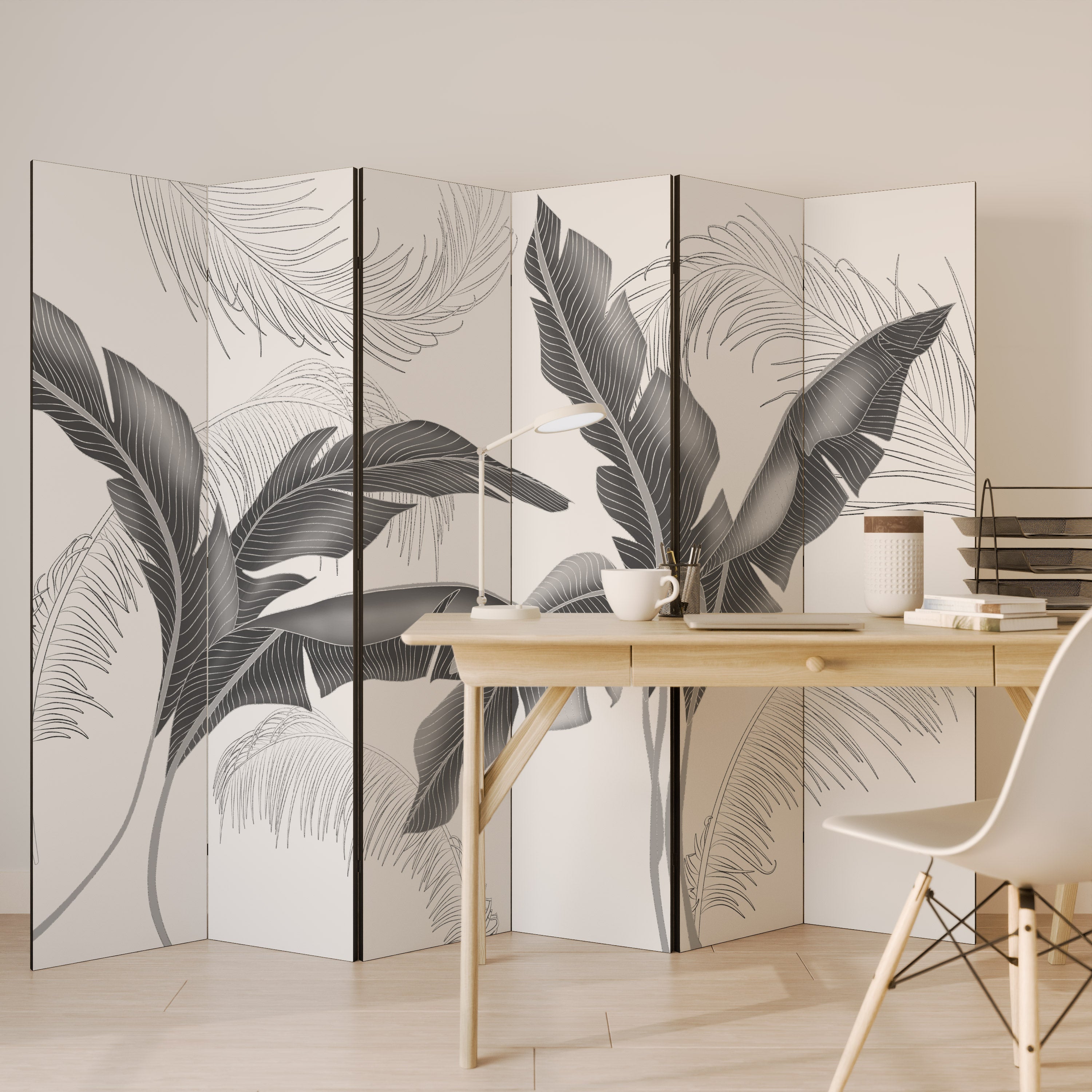 Biombo decorativo de 6 paneles CALM ALLURE