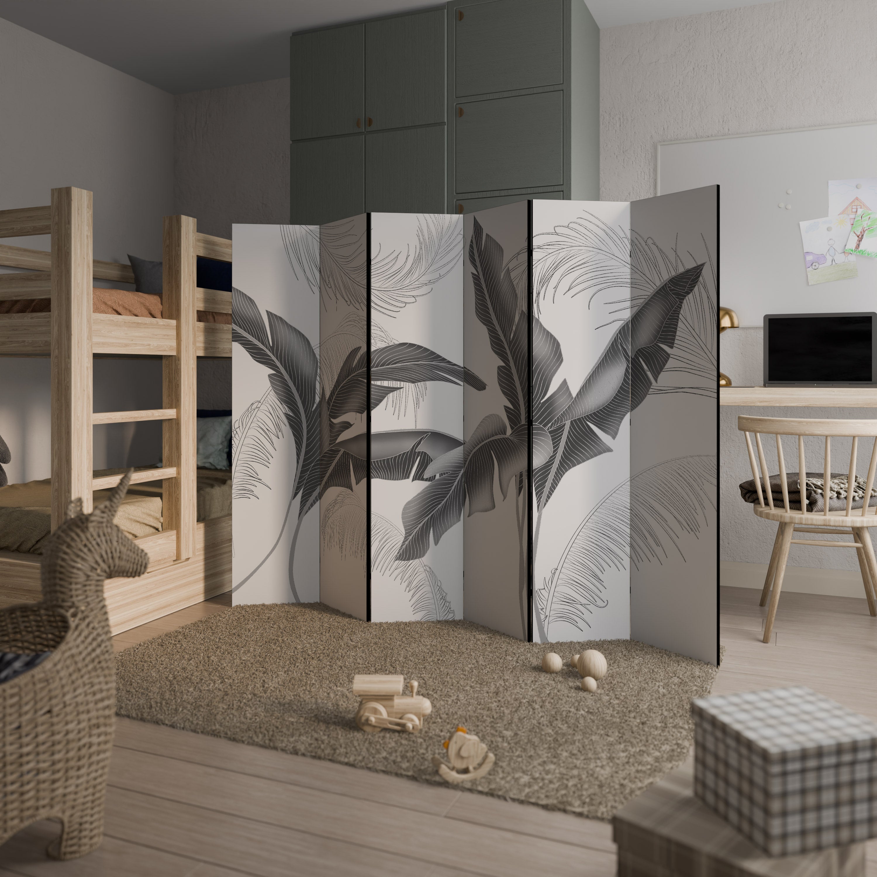 Biombo decorativo de 6 paneles CALM ALLURE