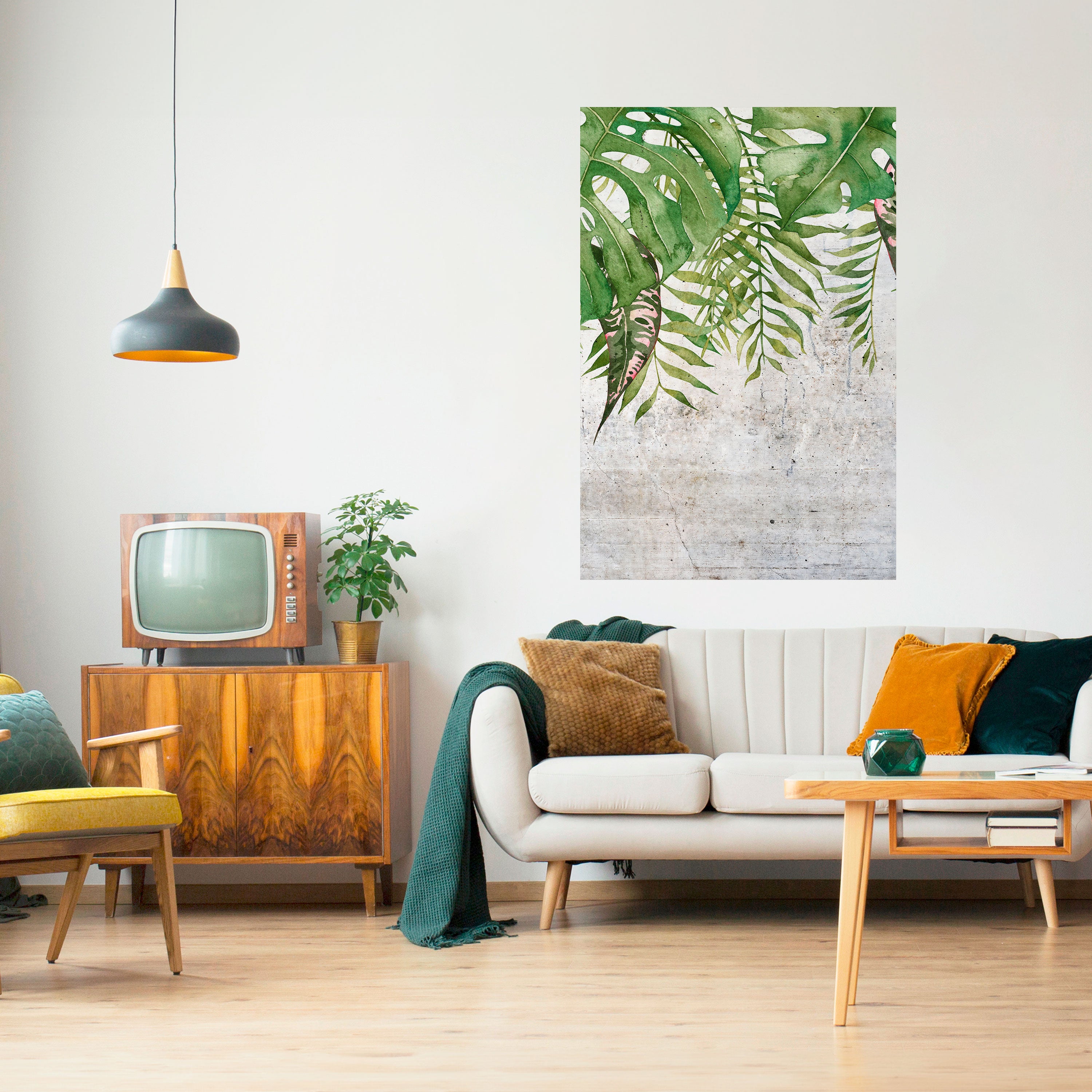 URBAN TROPICS Peel and Stick Vertical Poster