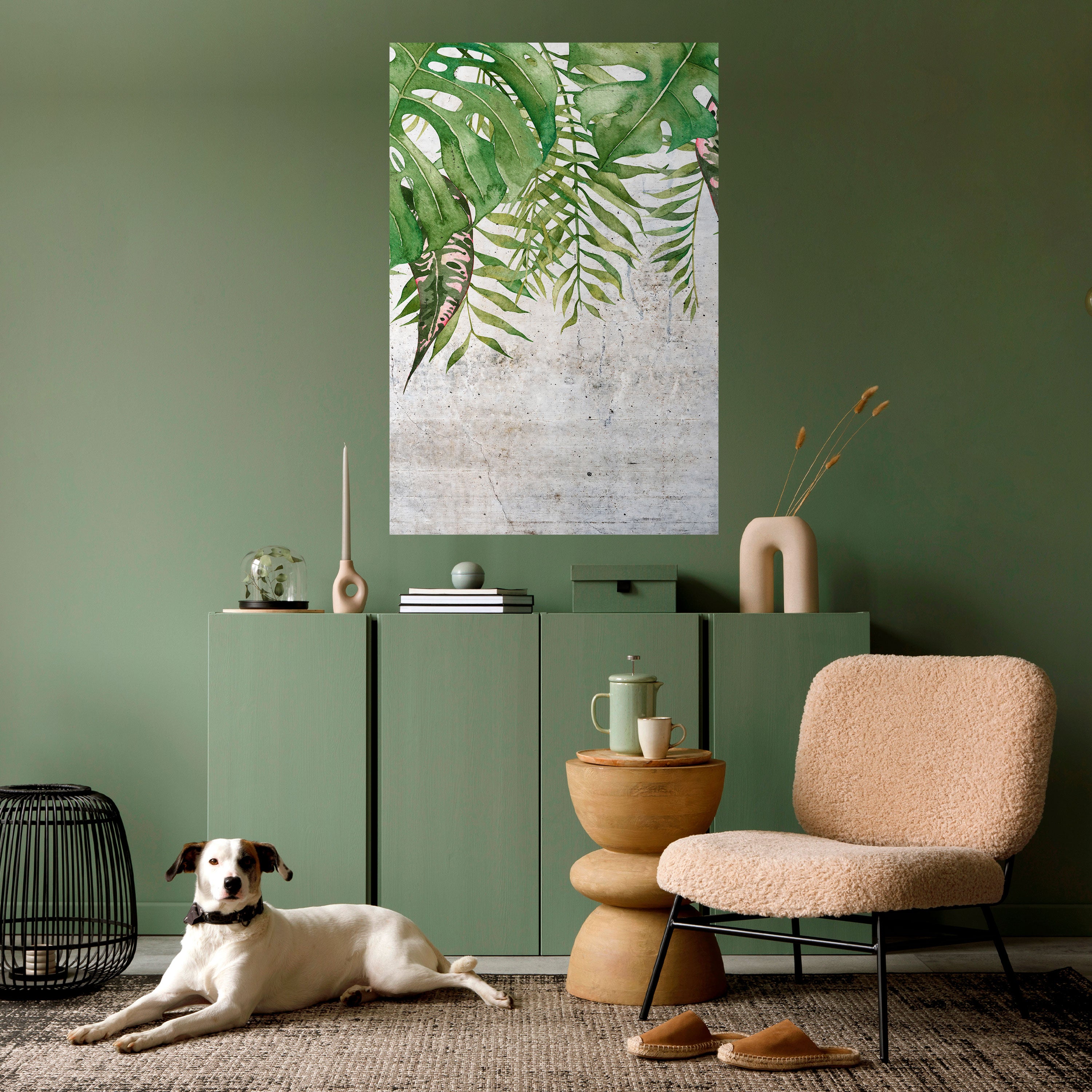 URBAN TROPICS Peel and Stick Vertical Poster