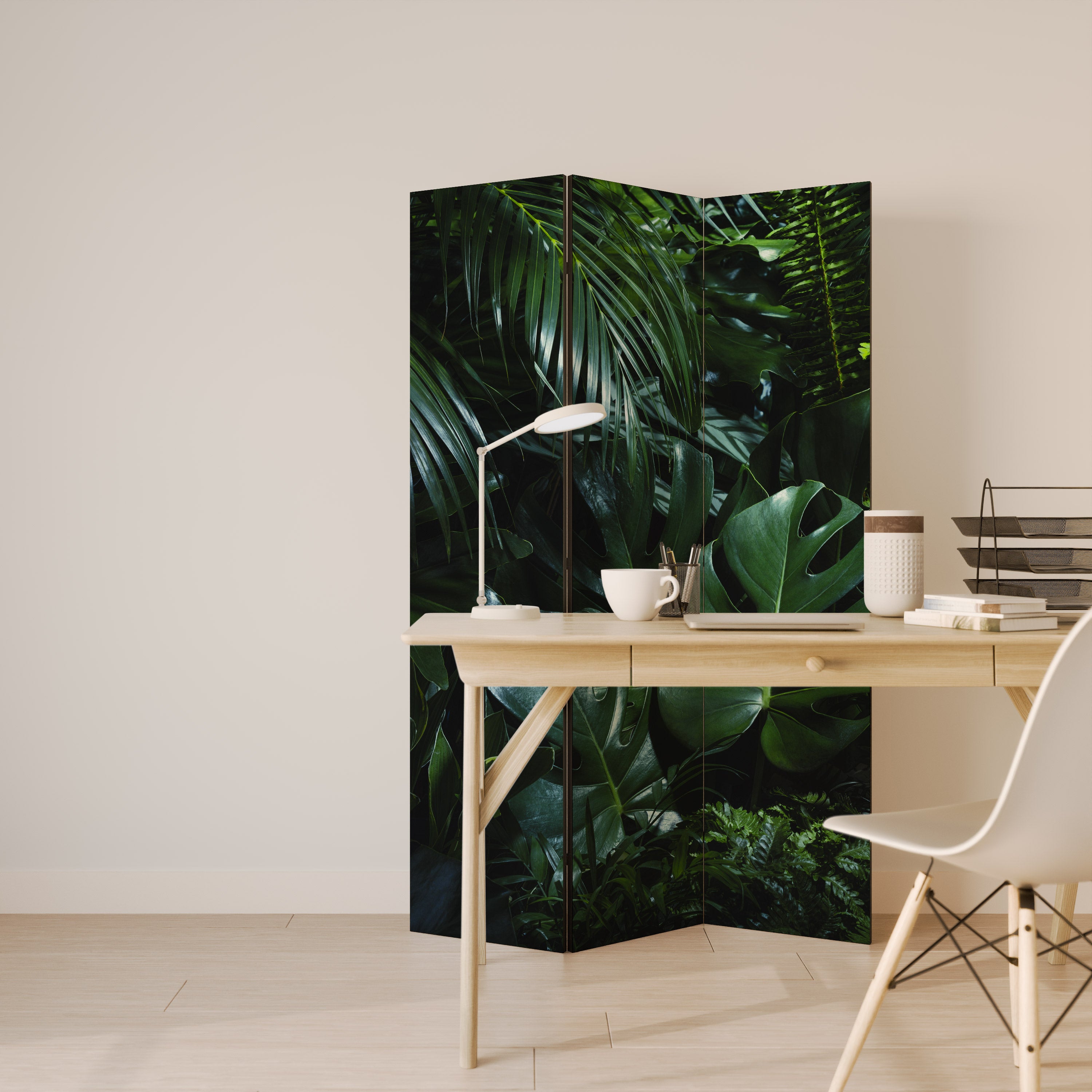 NATURE'S CLANDESTINE REVERIE Decorative 3-Panel Room Divider