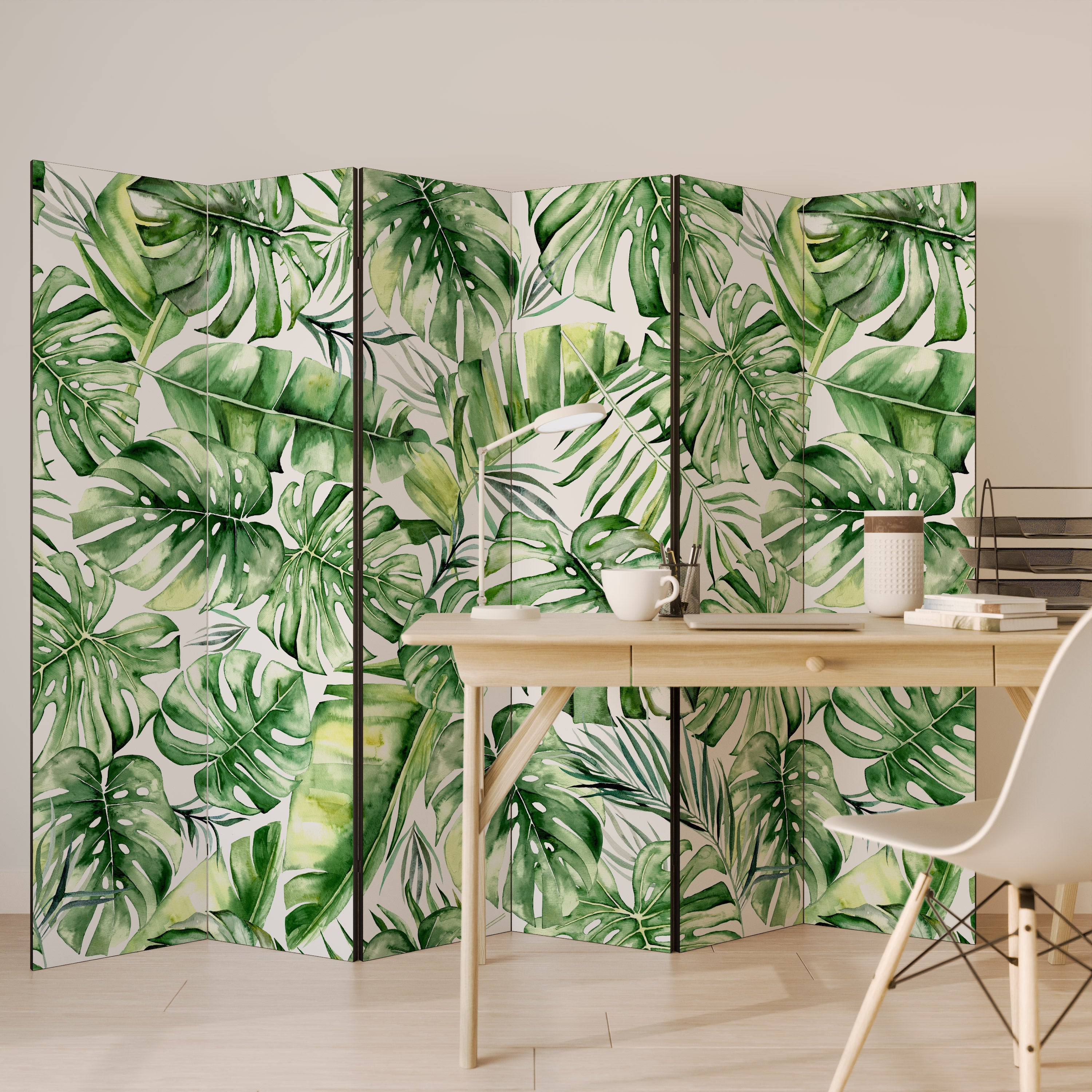 Biombo decorativo de 6 paneles NATURE'S CANVAS