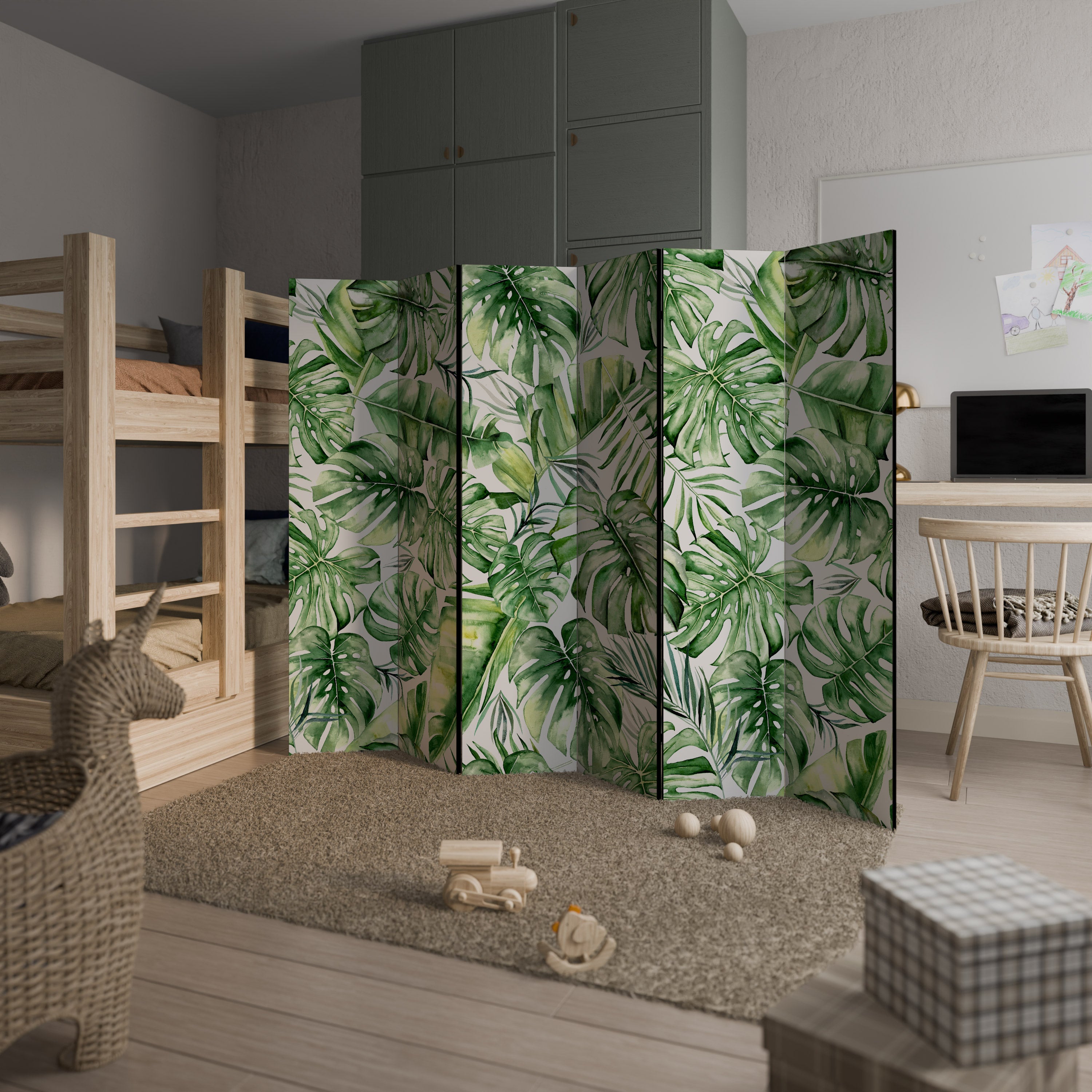 Biombo decorativo de 6 paneles NATURE'S CANVAS