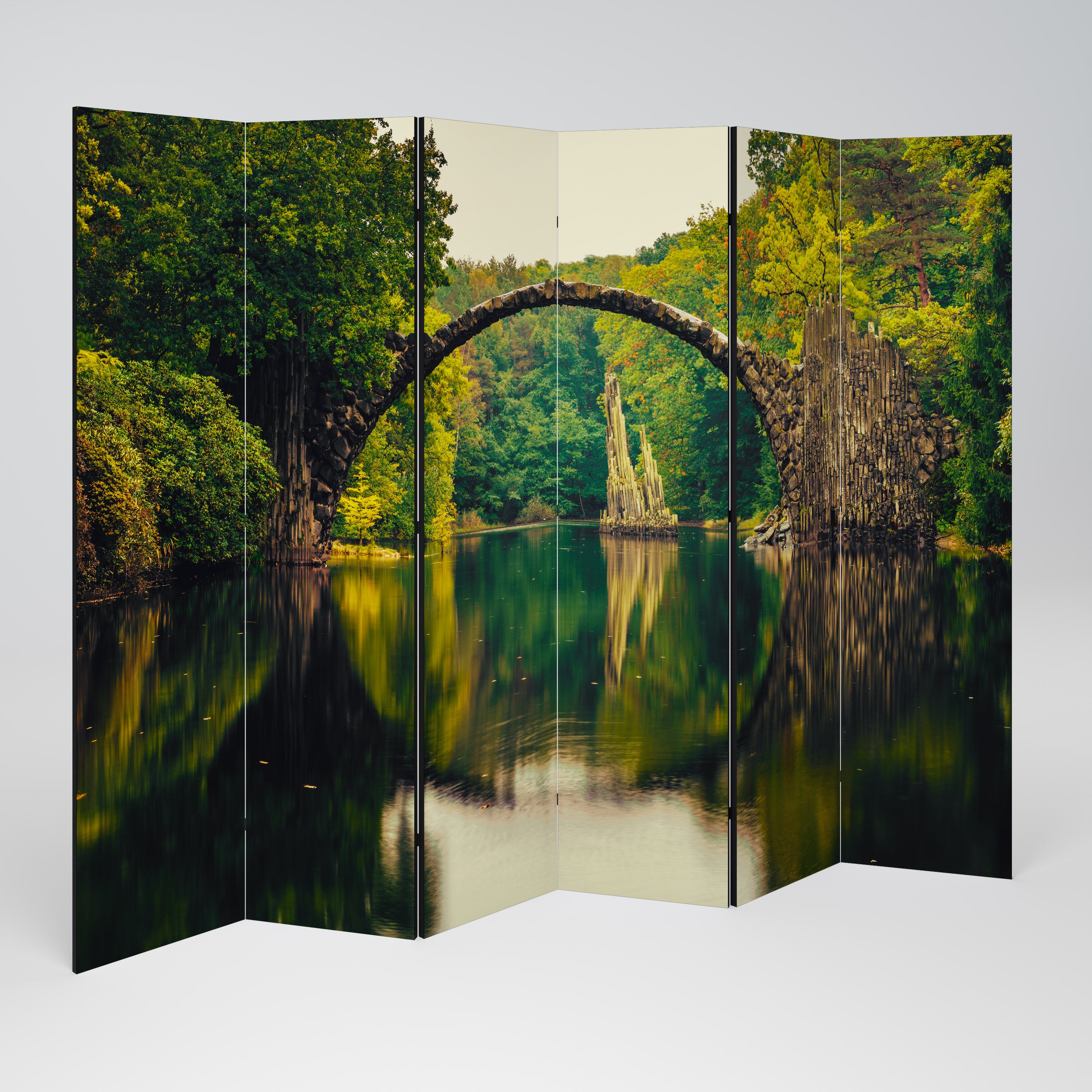 Biombo decorativo de 6 paneles SERENE REFLECTIONS REALM