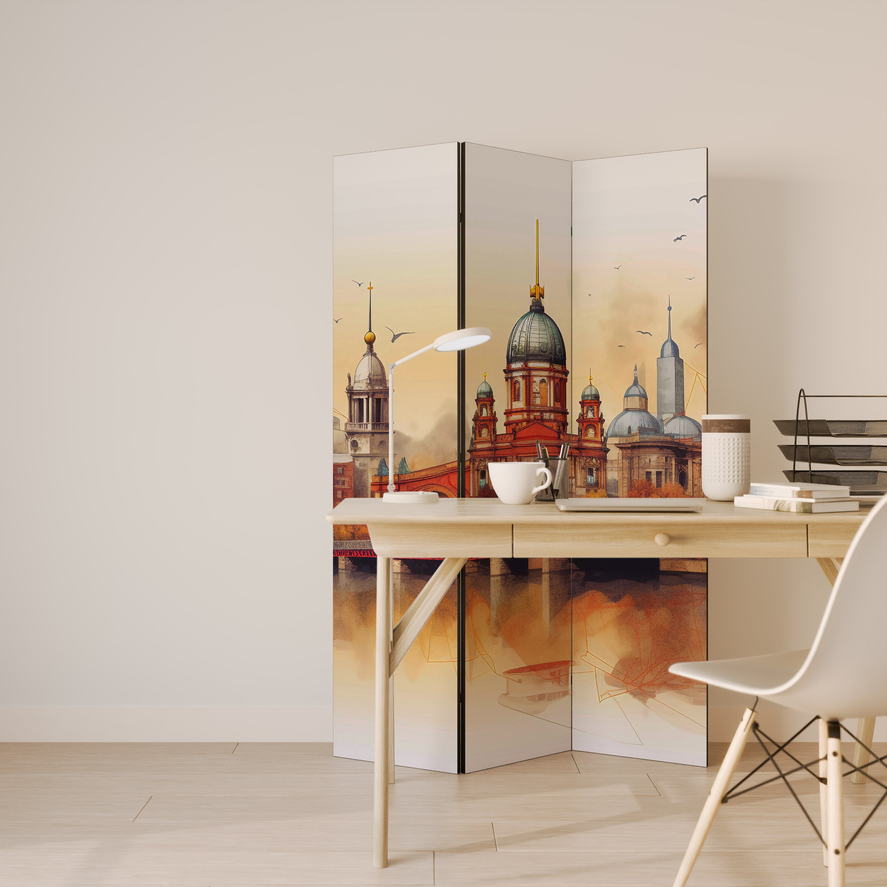 BERLIN SPIRIT Decorative 3-Panel Room Divider