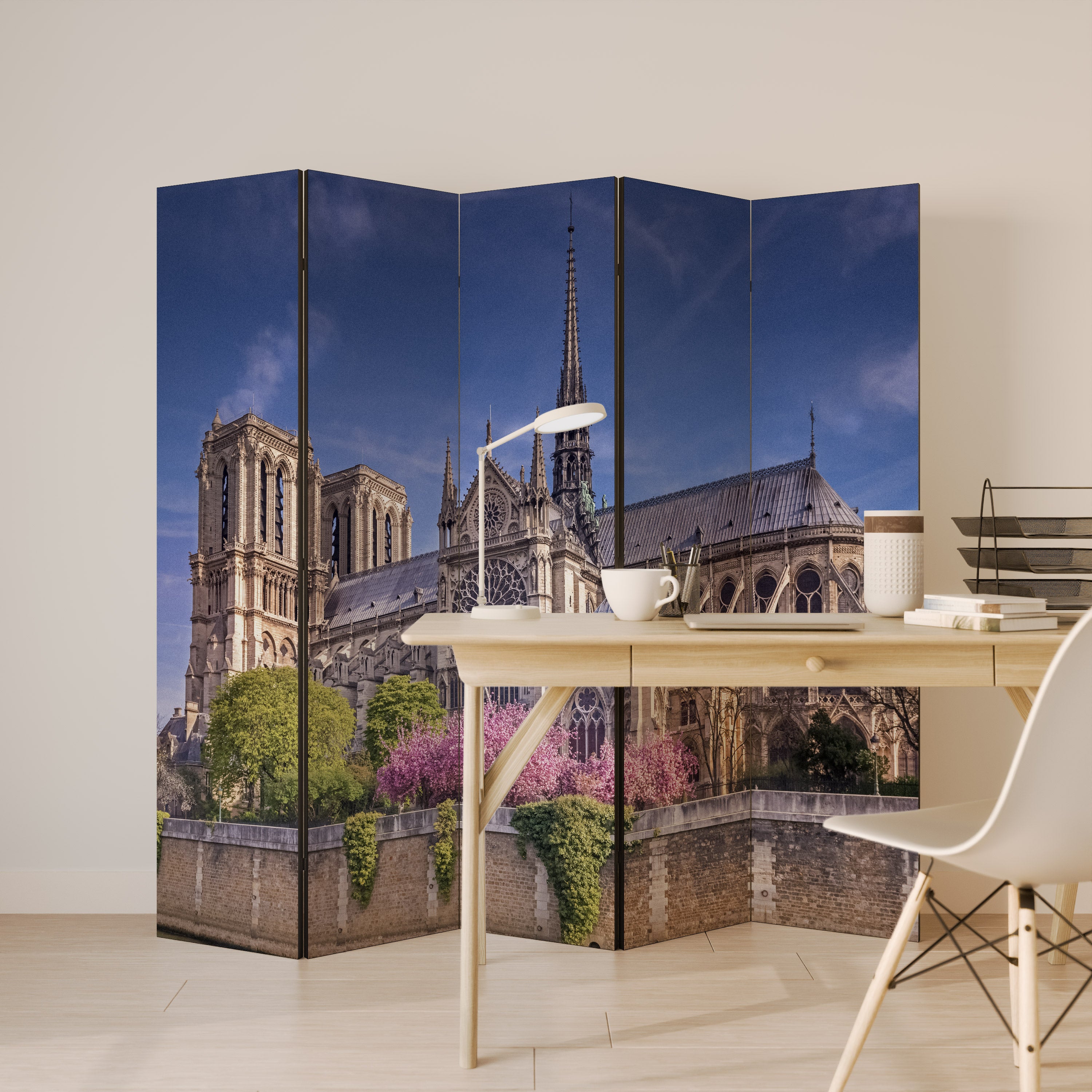 SACRED SPLENDOR Decorative 5-Panel Room Divider