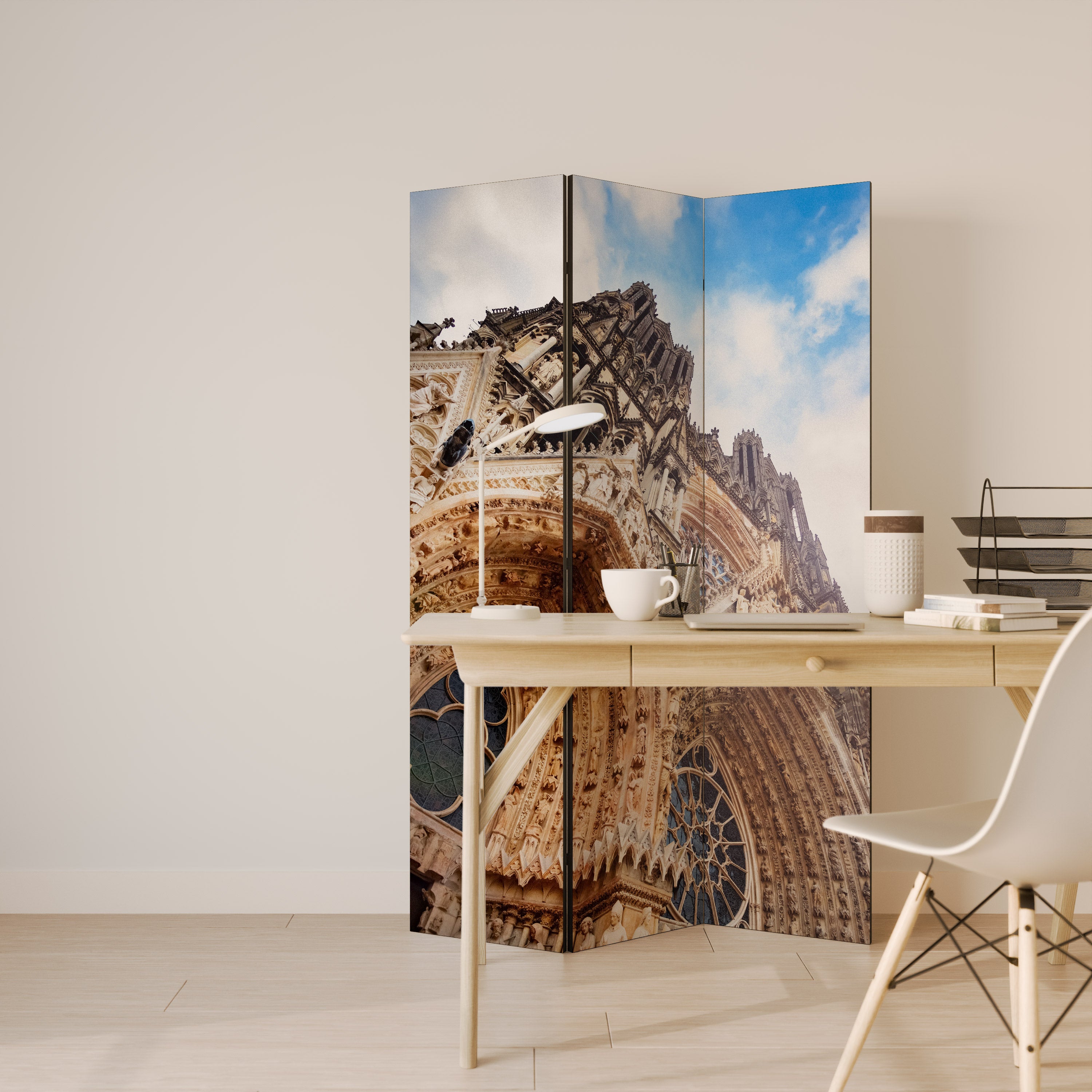 MYSTICAL ANGLES REVEALED Decorative 3-Panel Room Divider