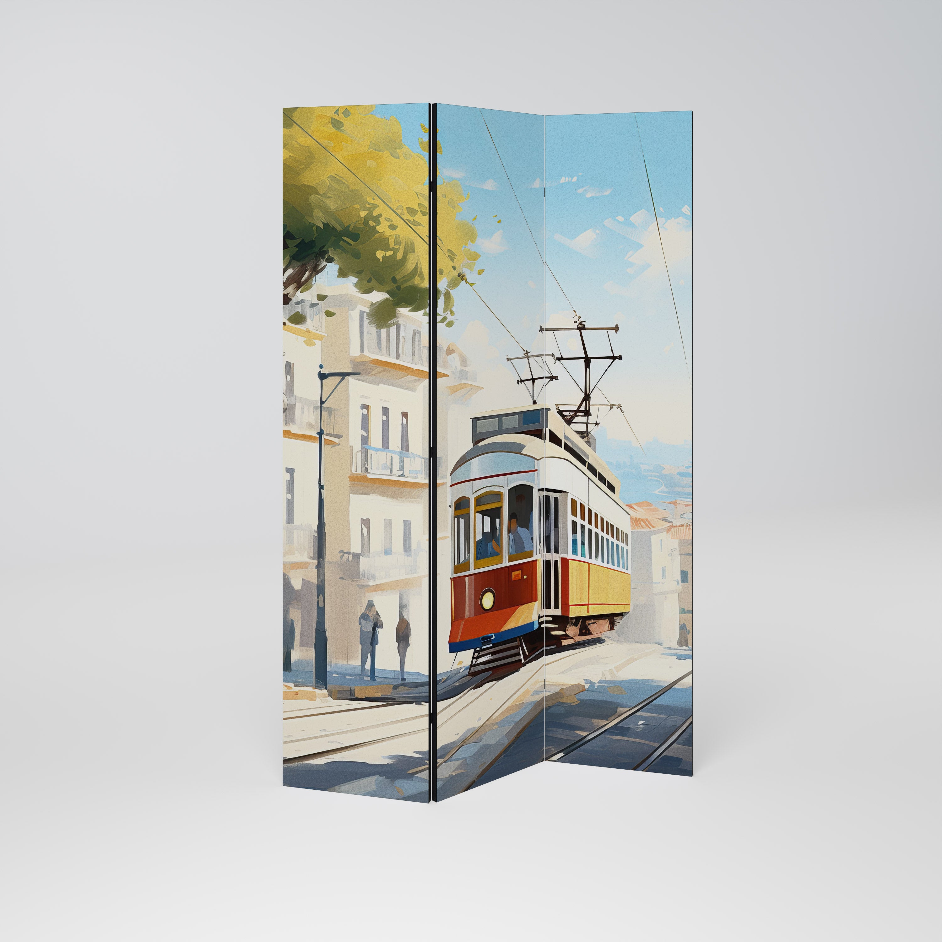 TRAMWAY DREAMSCAPE Decorative 3-Panel Room Divider