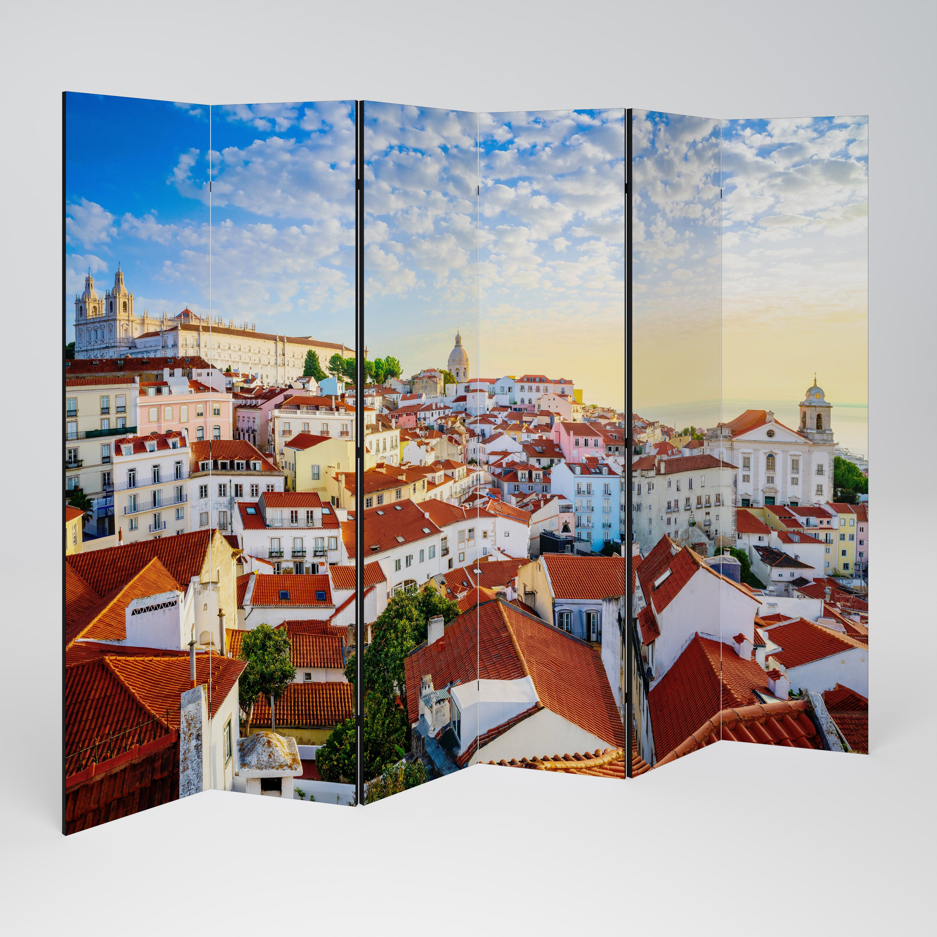 Biombo decorativo ROOFTOP RADIANCE de 6 paneles
