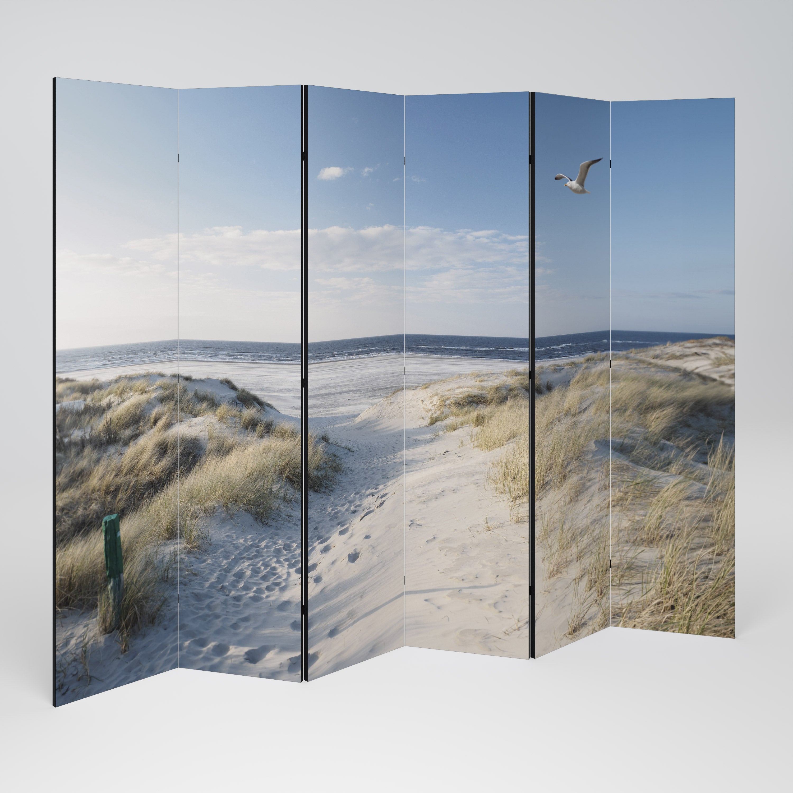 Biombo decorativo de 6 paneles SEASIDE DREAMING