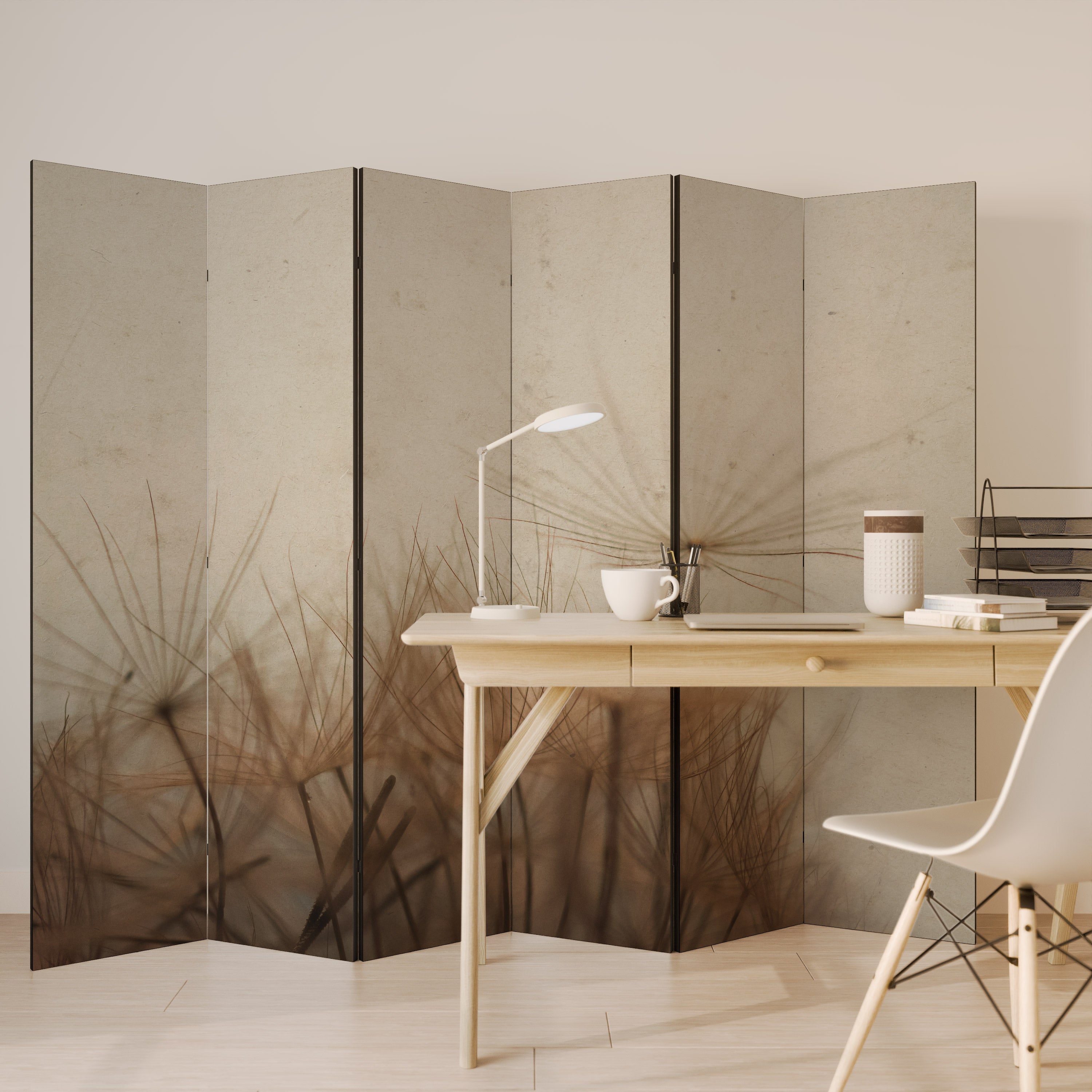 Biombo decorativo de 6 paneles EARTH BREATH